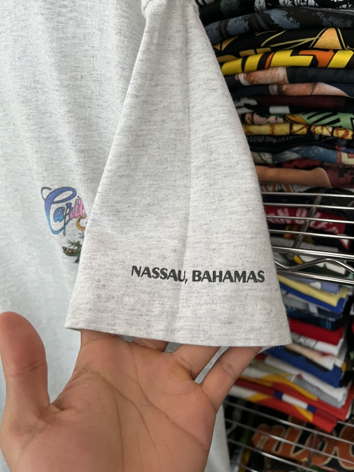 Caribbean Soul Nassau Single Stitch Beer Bahamas Nature Mazzotta Tee Size US XL / EU 56 / 4 - 4 Thumbnail