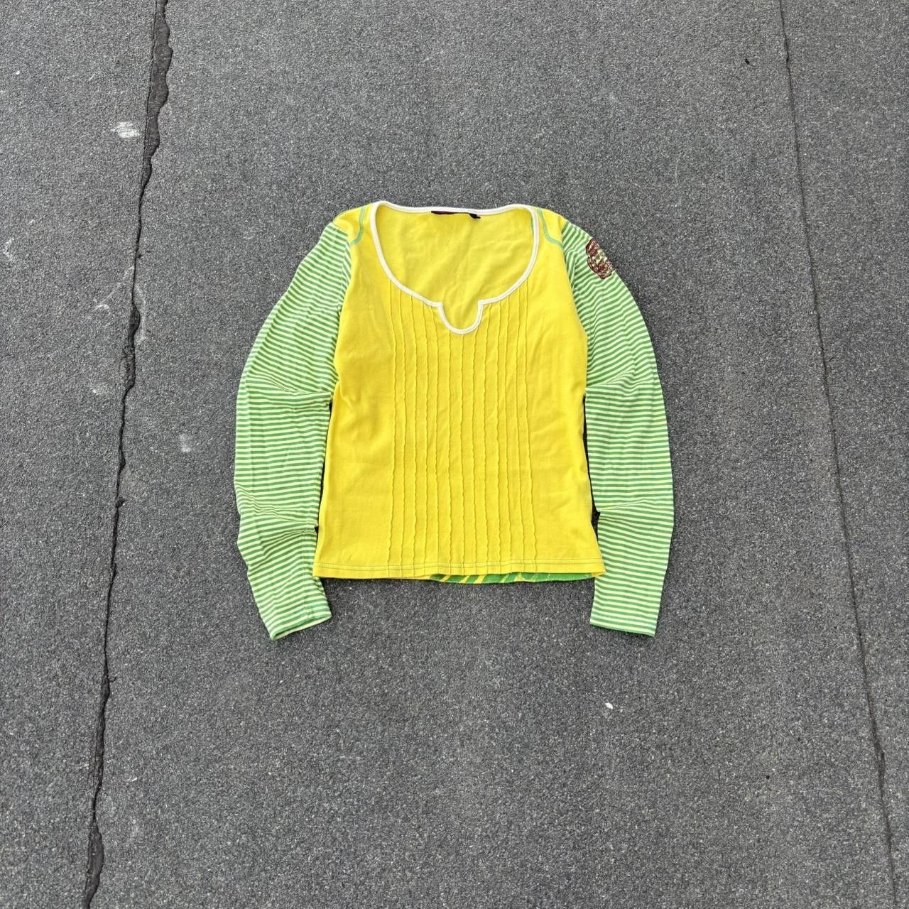 Japanese Brand × Vintage Vintage y2k avant garde archive colourful top Size S / US 4 / IT 40 - 1 Thumbnail