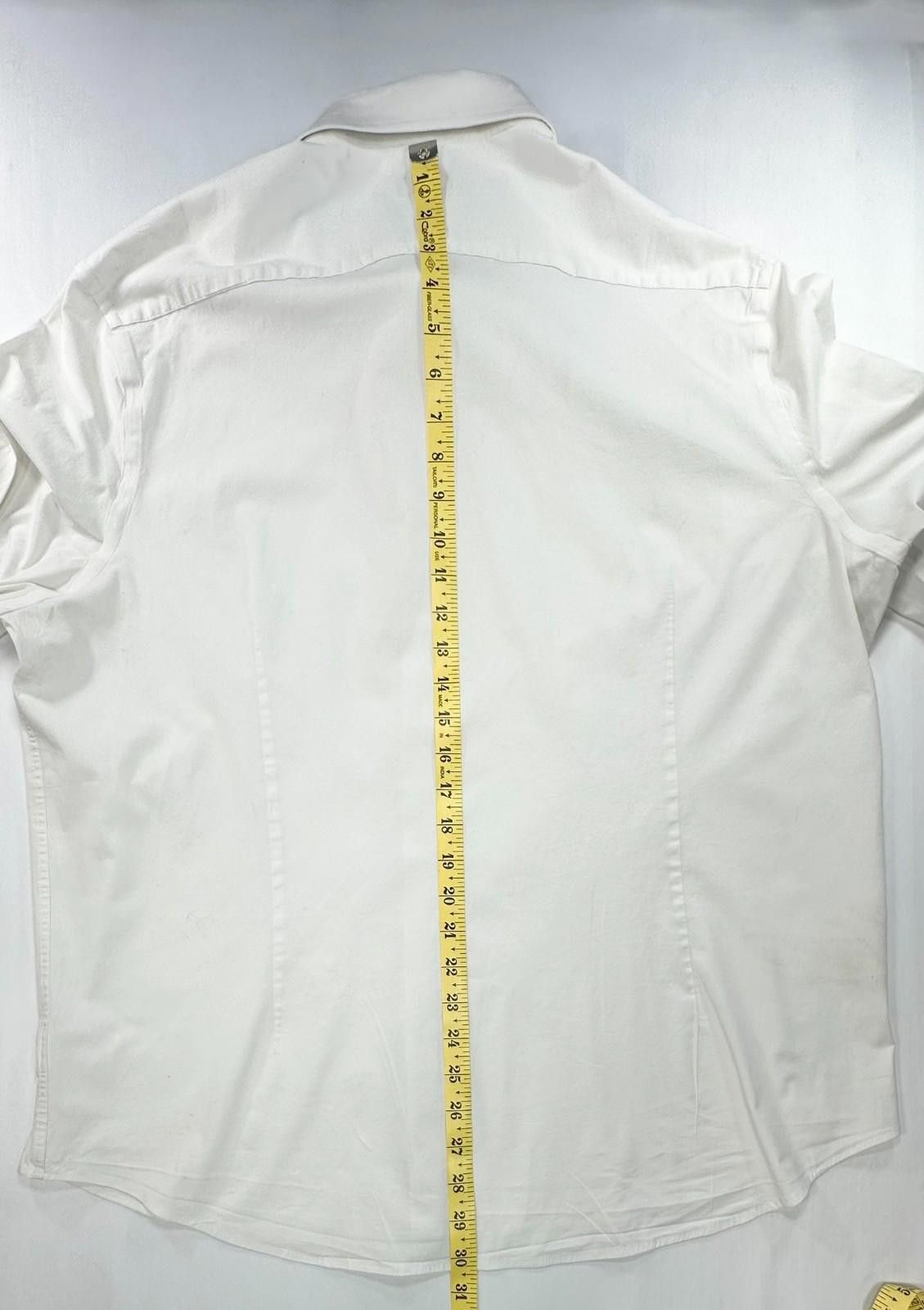 Express Express Slim 1MX Button Up Shirt White Mens 2XL Size US XXL / EU 58 / 5 - 3 Thumbnail