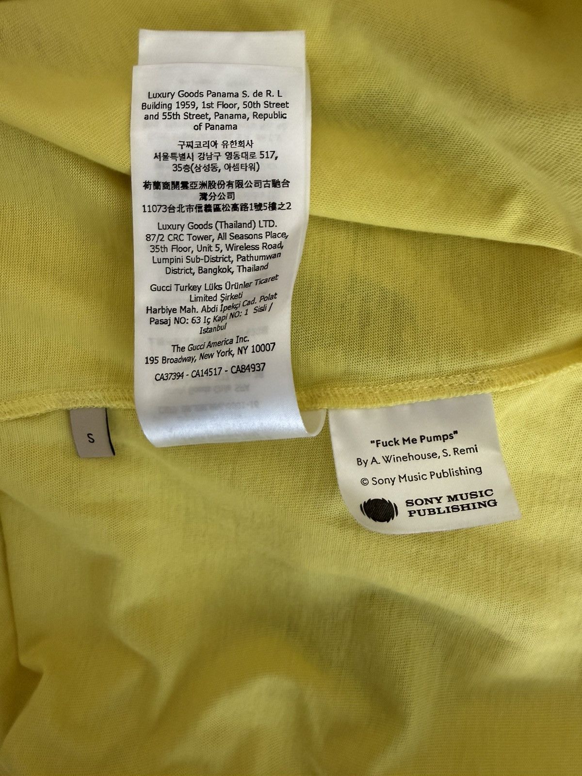 Gucci Gucci 100 Amy Winehouse Shirt Size US S / EU 44-46 / 1 - 7 Thumbnail