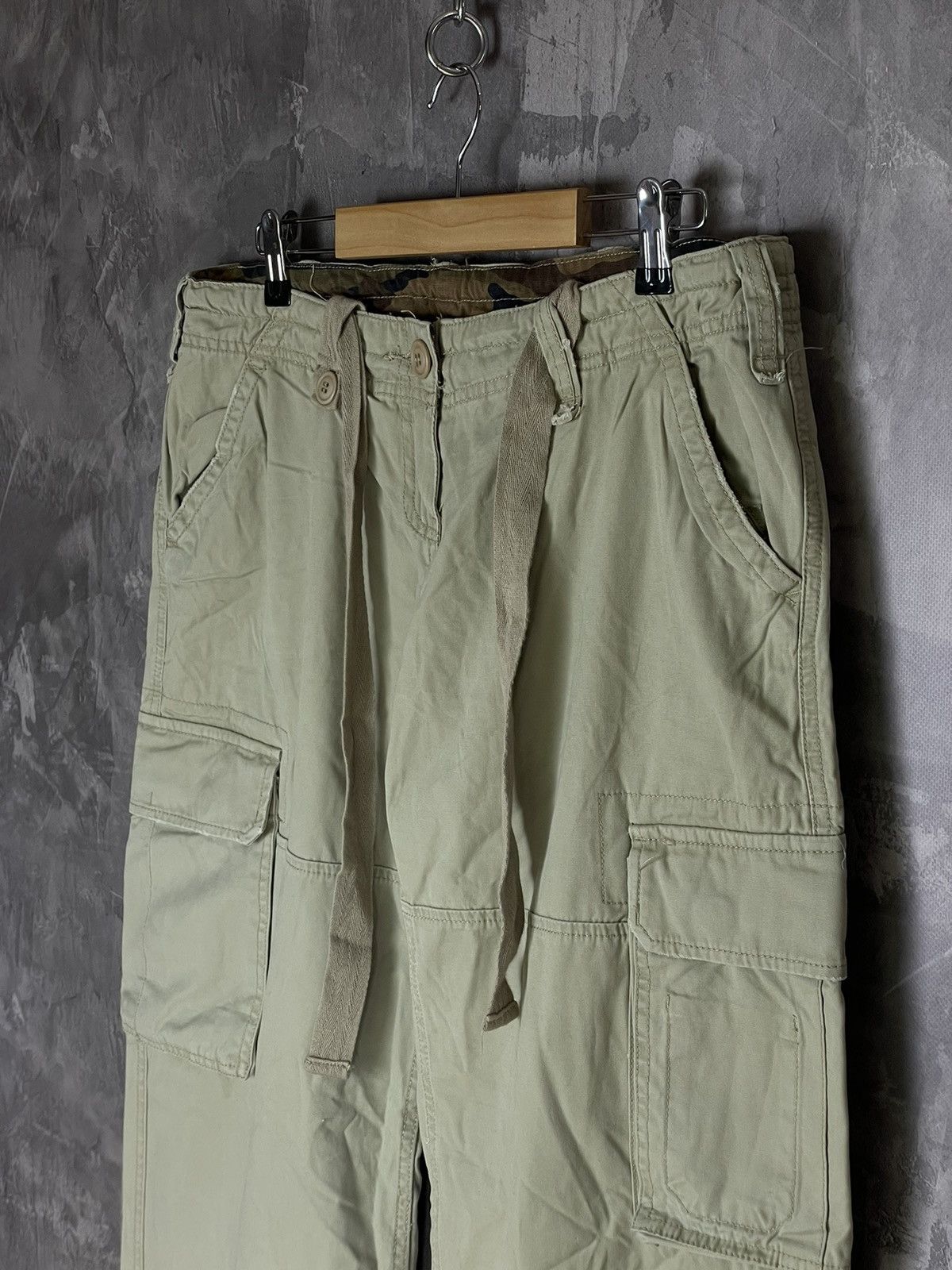 Alpha Industries × Japanese Brand Vintage Alpha Industries japanese cargo zip denim pants Size 34" / US 12 / IT 48 - 7 Thumbnail