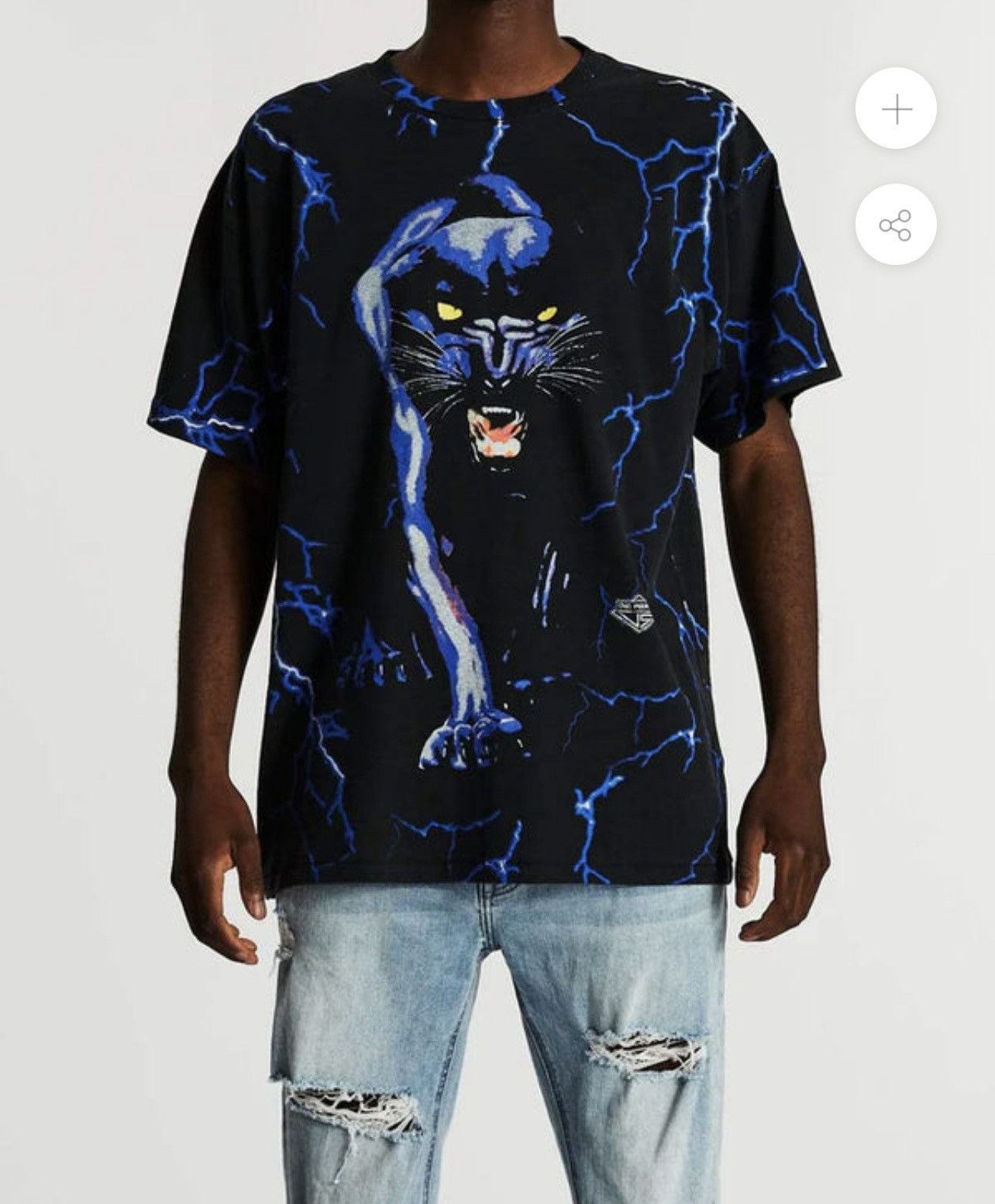 The People Vs. Last Drop🔥The People Vs Panther Thunder Shirt Lightning Aop Size US L / EU 52-54 / 3 - 6 Thumbnail