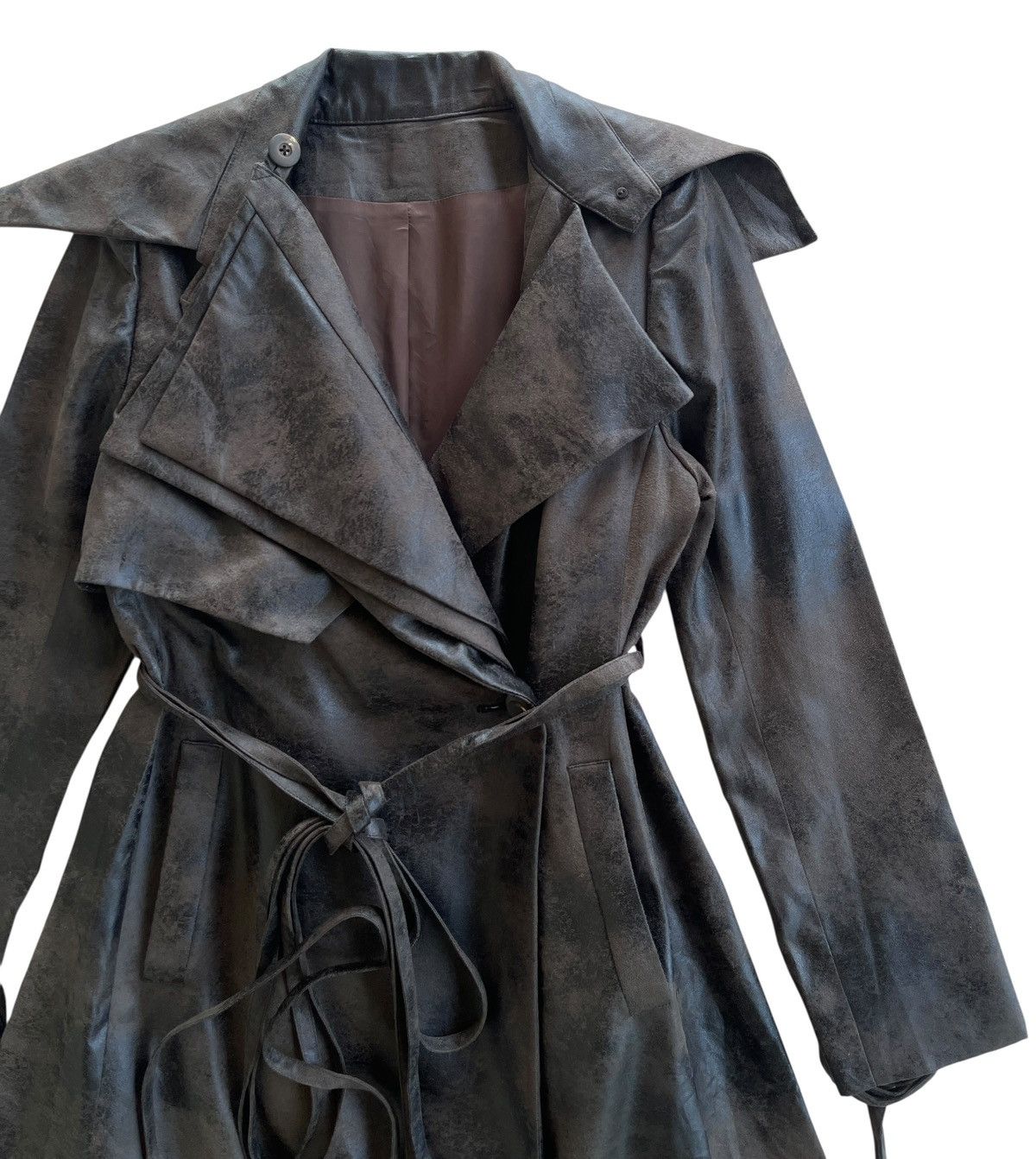 Japanese Brand Luxury Anndrhomme Moleskine Trench Coat Size S / US 4 / IT 40 - 9 Thumbnail