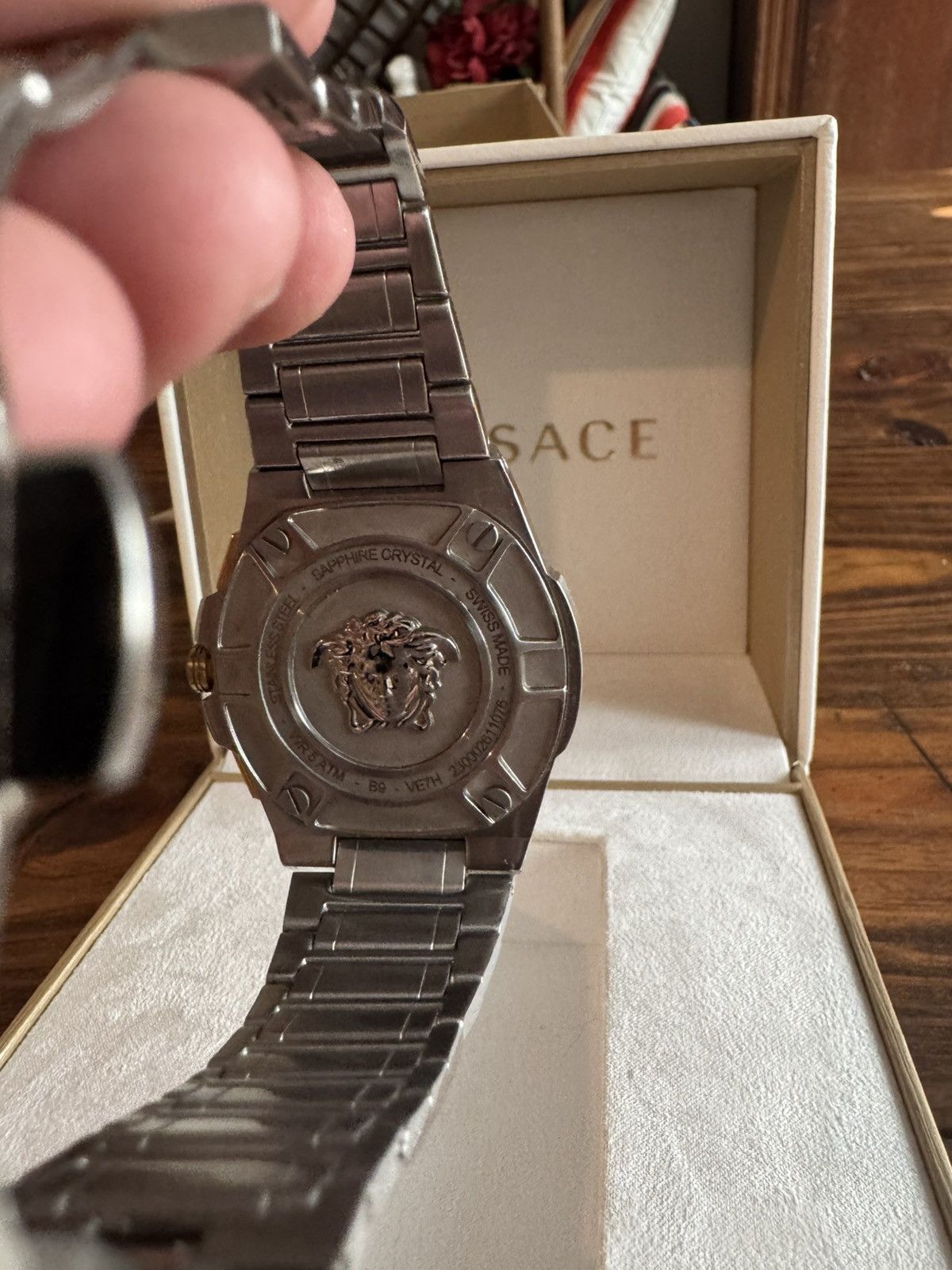 Versace Versace 45mm Swiss Chronograph Greca Extreme Two-Tone Watch Size ONE SIZE - 4 Thumbnail