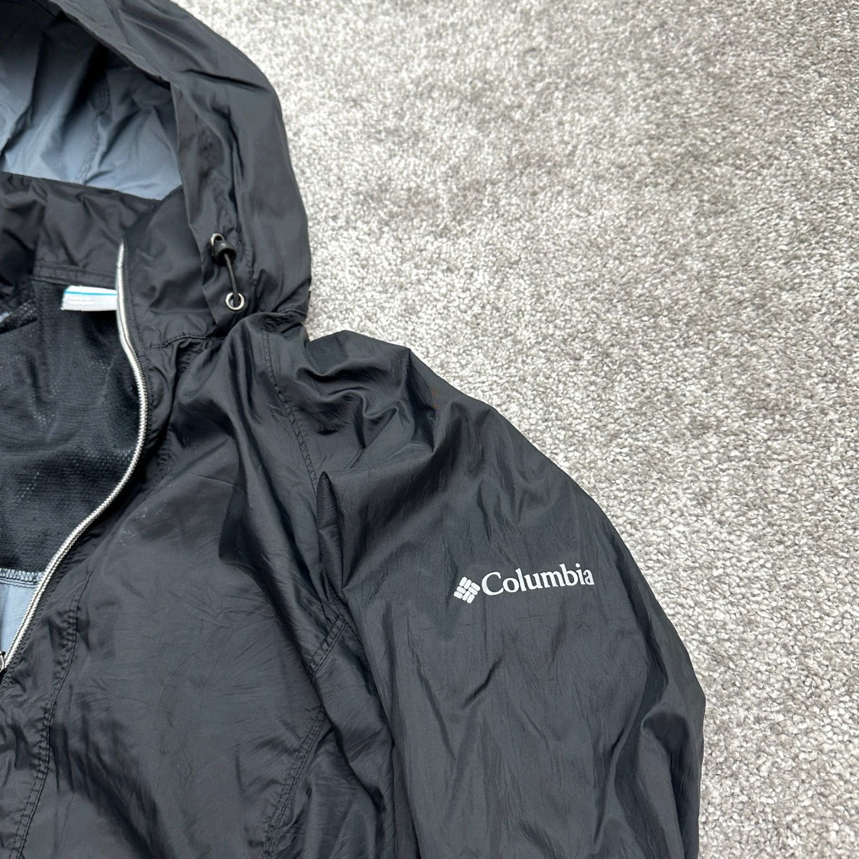 Vintage Columbia Arcadia II Windbreaker Jacket Women Small Black Full Zip Outdoor Shirt Hoodie Size S / US 4 / IT 40 - 3 Thumbnail