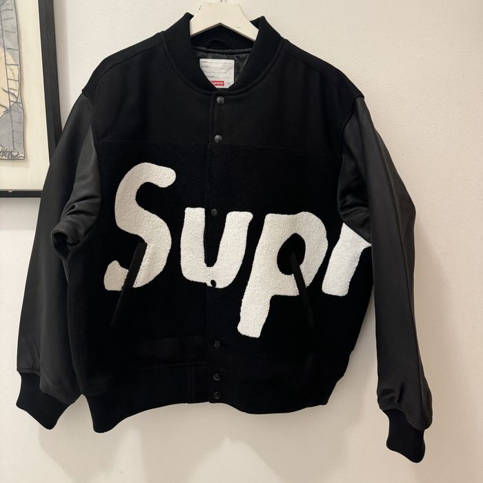 Supreme Big logo Chenille embroidered varsity art by Cactus Plant | Grailed