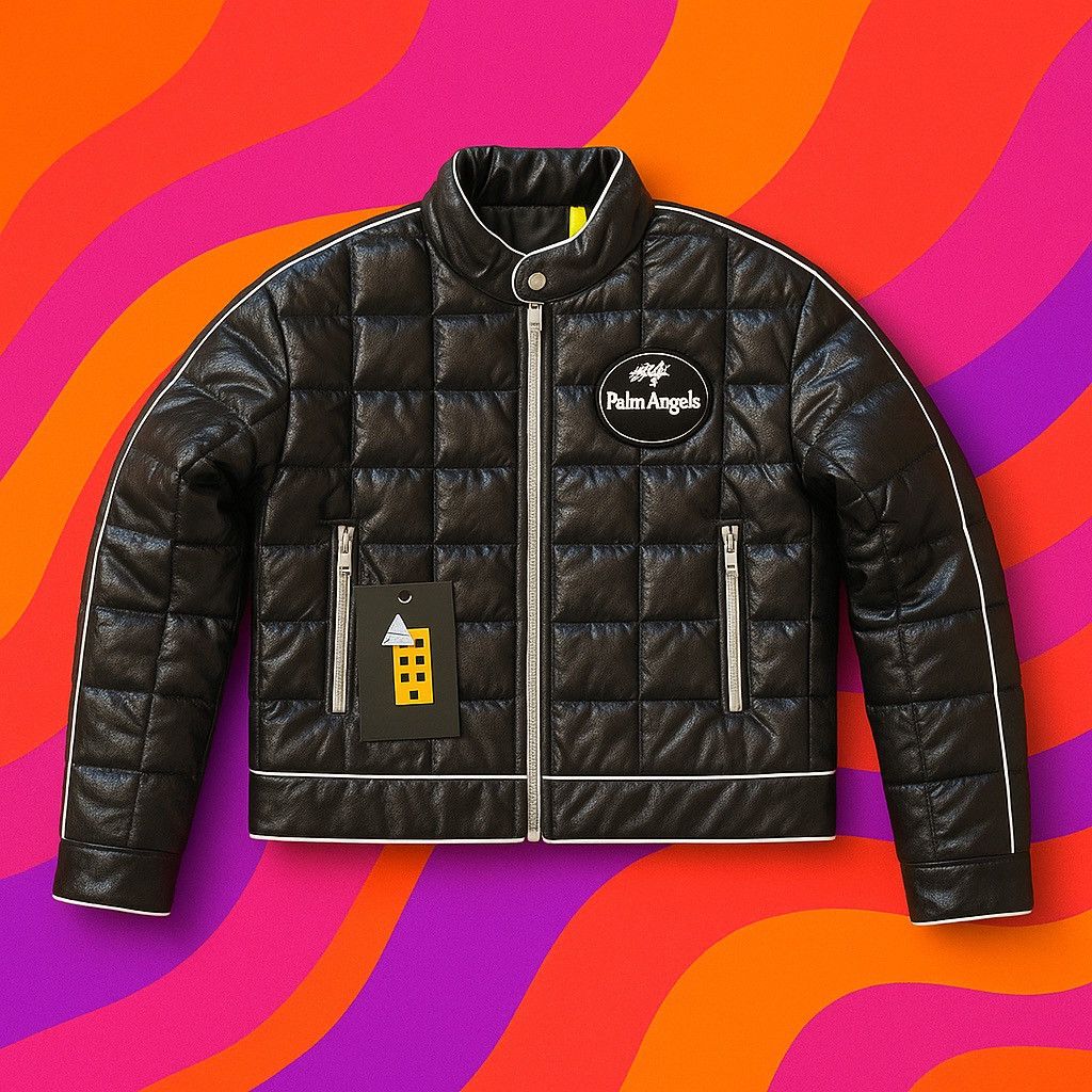 Moncler × Palm Angels MONCLER X PALM ANGELS FLYKRA SHORT DOWN GIUBOTTO JACKET Size M / US 6-8 / IT 42-44 - 1 Thumbnail