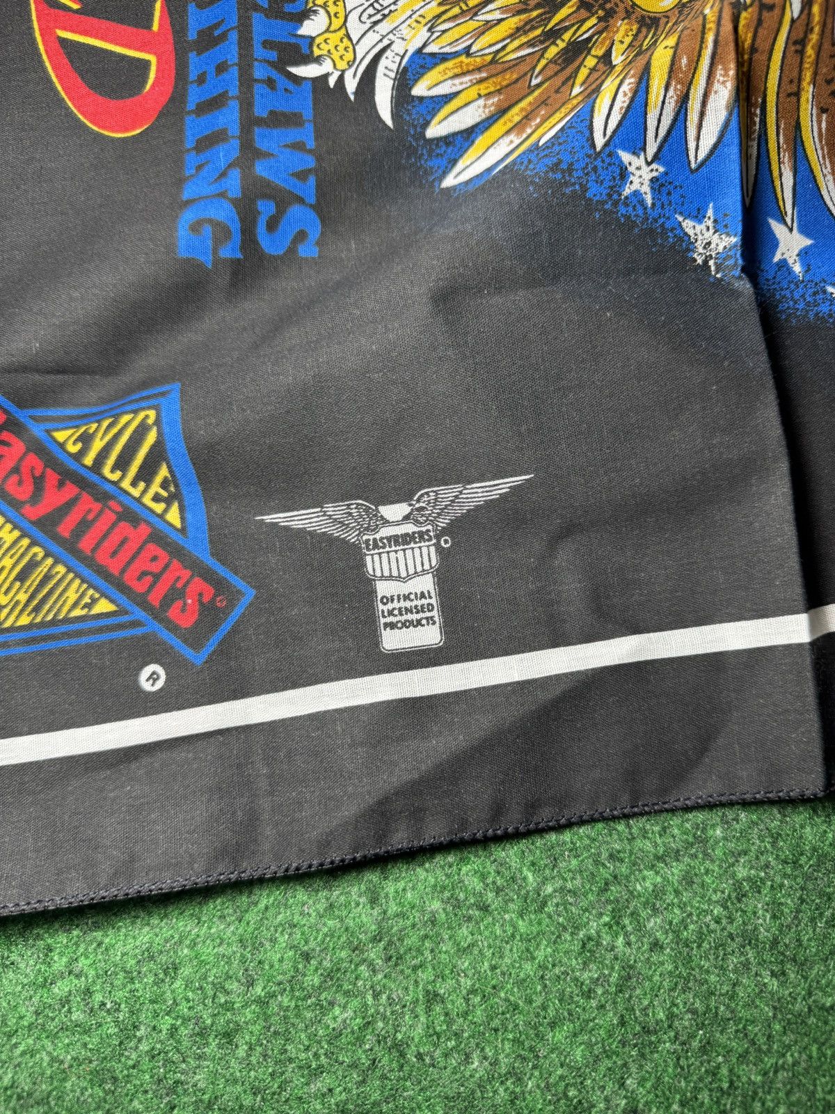 Harley Davidson × Vintage Vintage 90s Easy Riders Something Wild Eagle Biker Bandana Size ONE SIZE - 3 Thumbnail