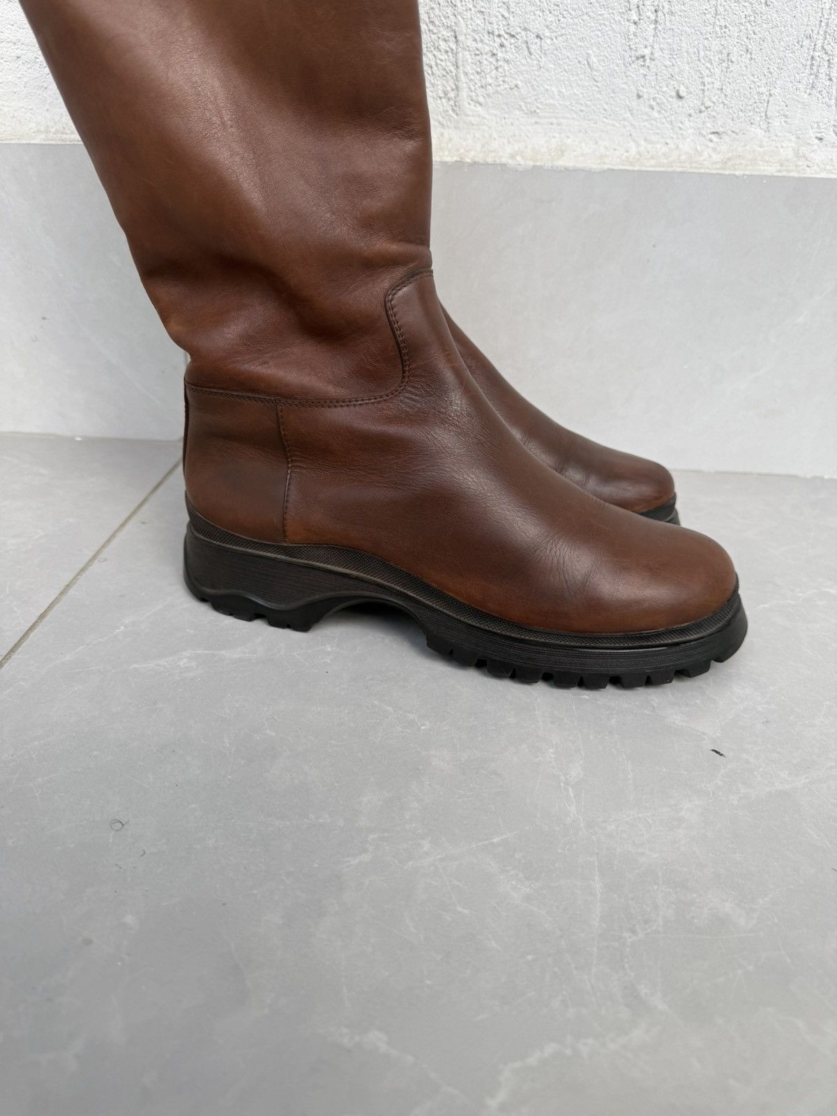 Prada ❤️🔥Rare lug sole boots Size US 8 / IT 38 - 5 Thumbnail