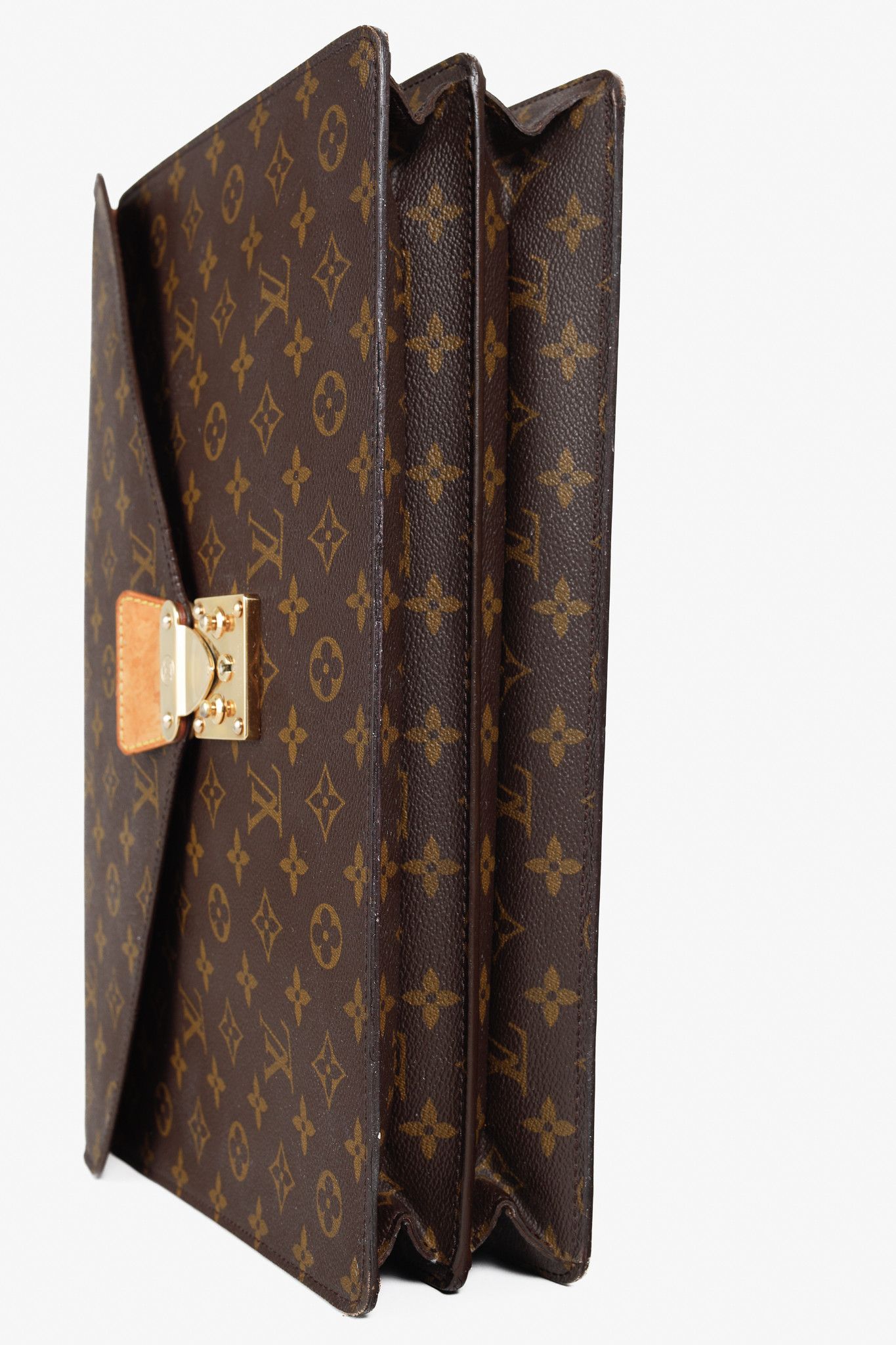 Louis Vuitton Louis Vuitton Vintage Brown Monogram Canvas Briefcase Size ONE SIZE - 5 Thumbnail