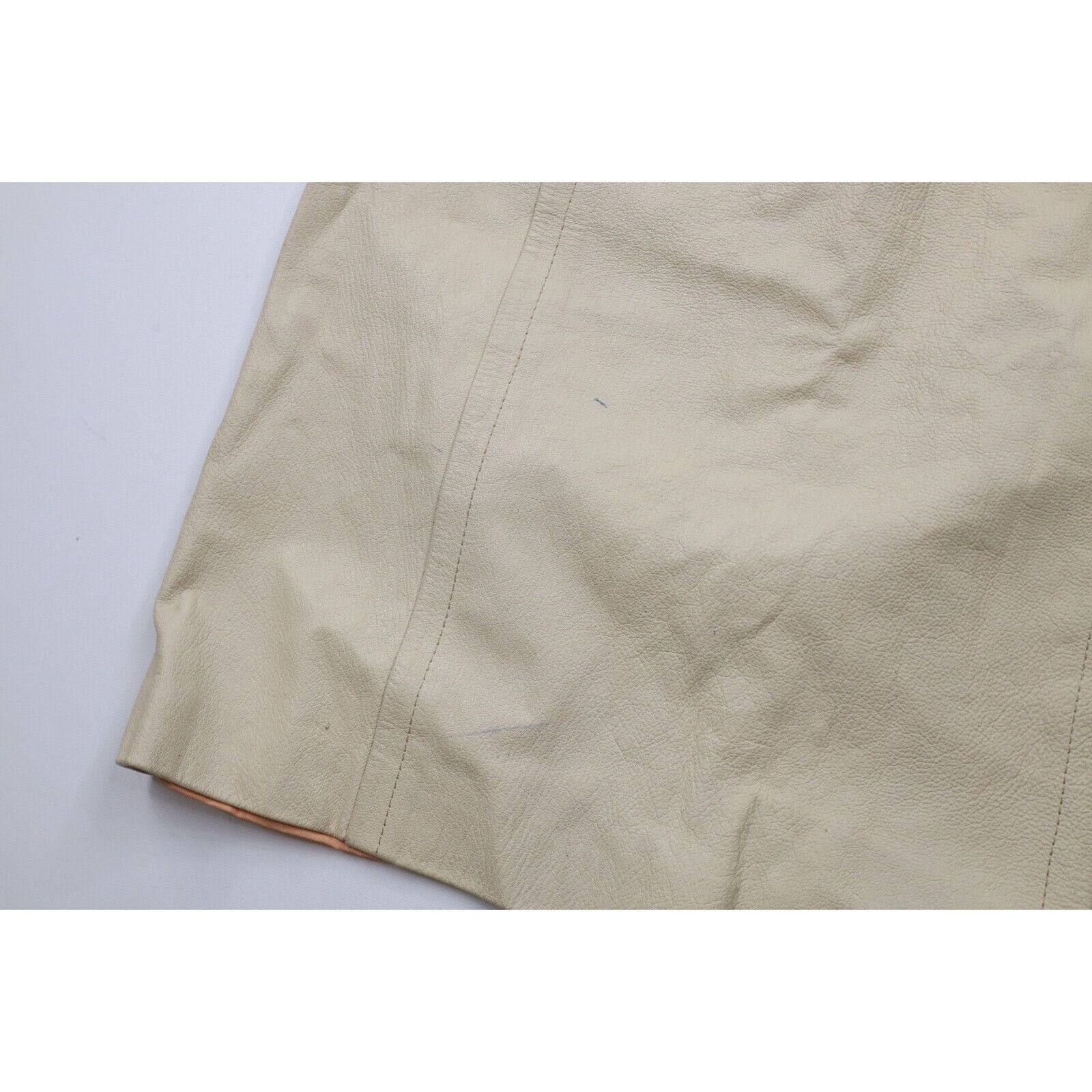Vintage Vintage 70s Streetwear Distressed Leather Skirt Size 26" / US 2 / IT 38 - 5 Thumbnail