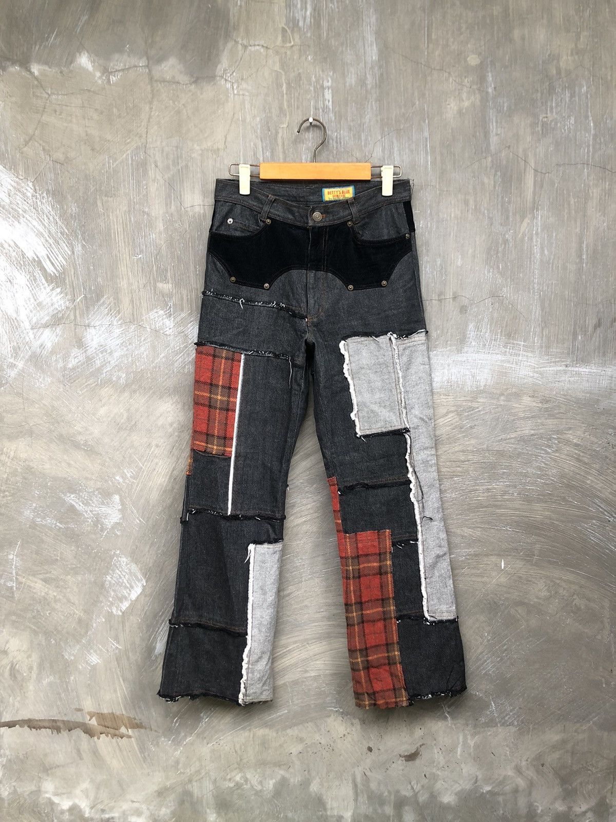 Japanese Brand × Le Grande Bleu (L.G.B.) Y2K💥 Betty’s Blue Shinji Abe Patchwork Denim Size US 28 / EU 44 - 1 Thumbnail