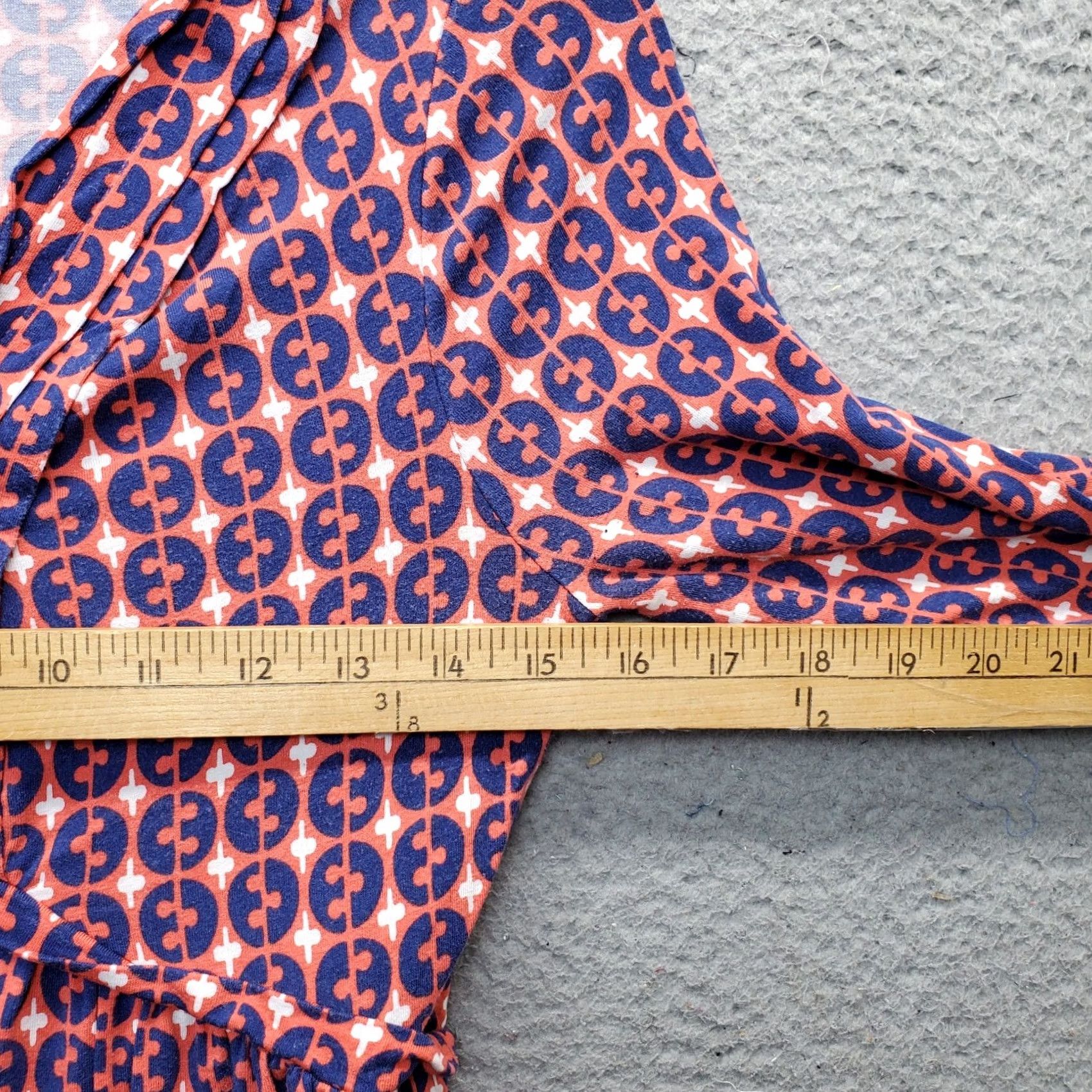 Boden Boden Dress Women 6R Multicolor Geometric 3/4 Sleeve V-Neck A-Line Midi Dress Size M / US 6-8 / IT 42-44 - 6 Thumbnail