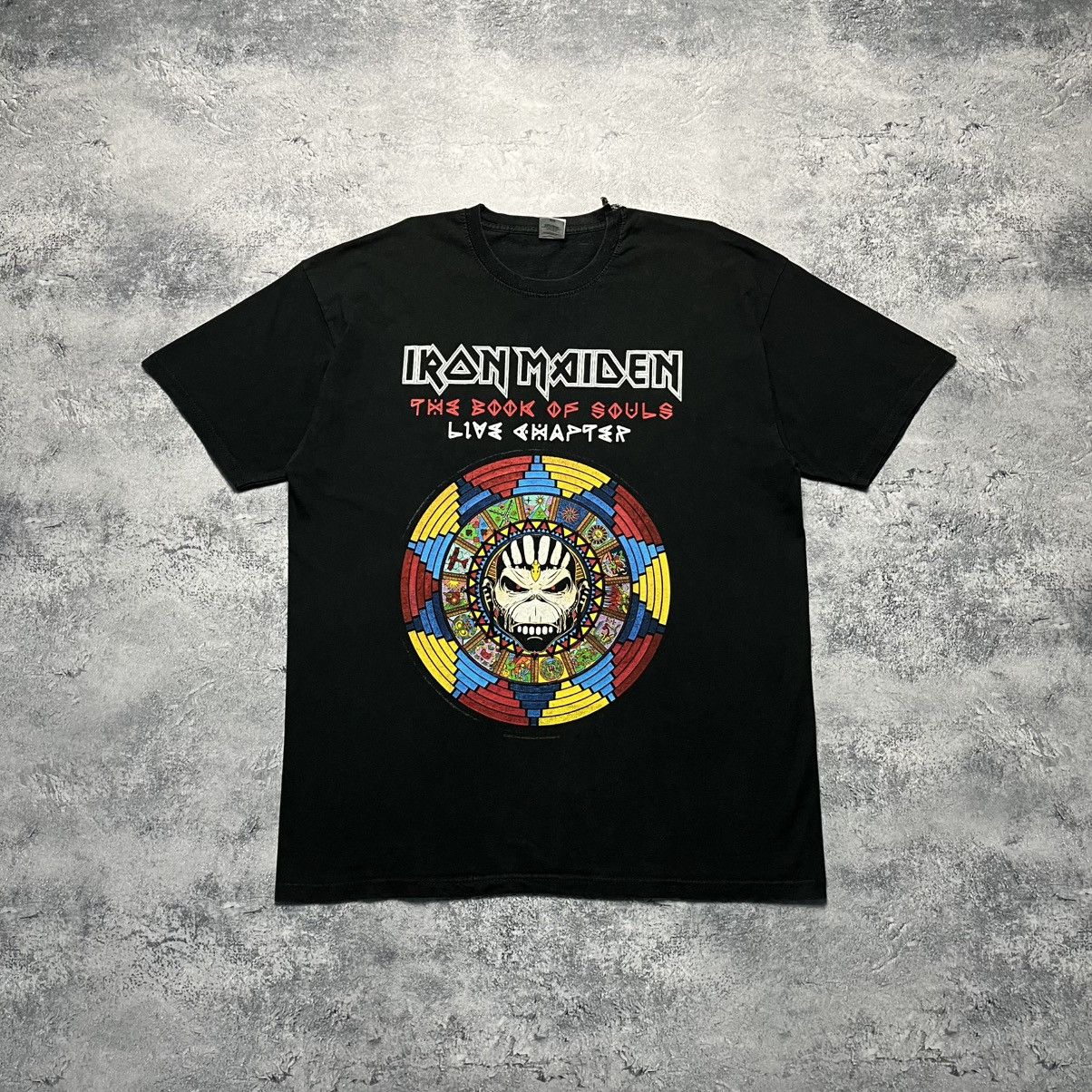 Band Tees × Vintage Iron Maiden The Book Of Souls Live Chapter Tee Rock Band Size US XL / EU 56 / 4 - 1 Thumbnail