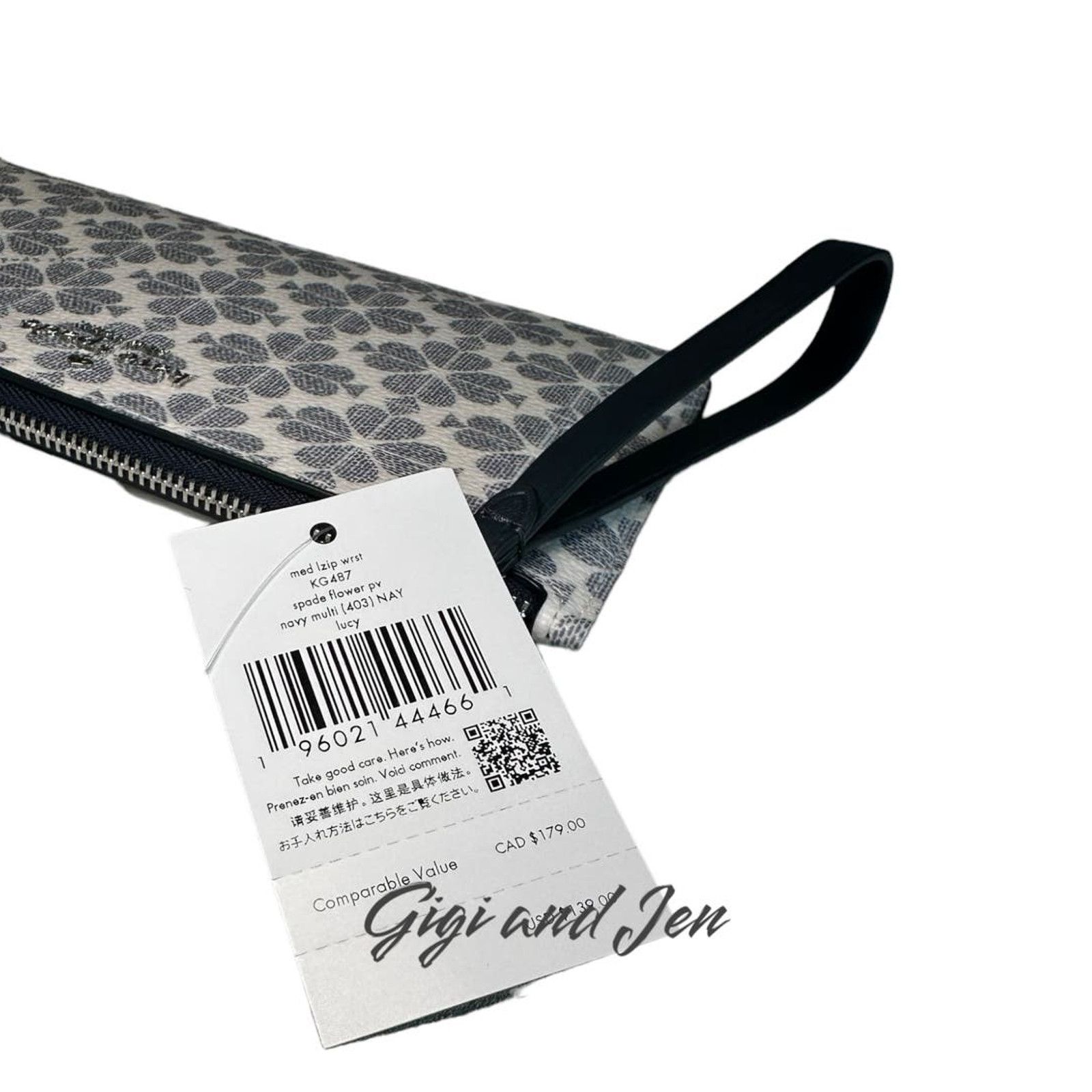 Kate Spade Kate Spade Lucy Spade Flower Medium L-zip Wristlet Size ONE SIZE - 5 Thumbnail
