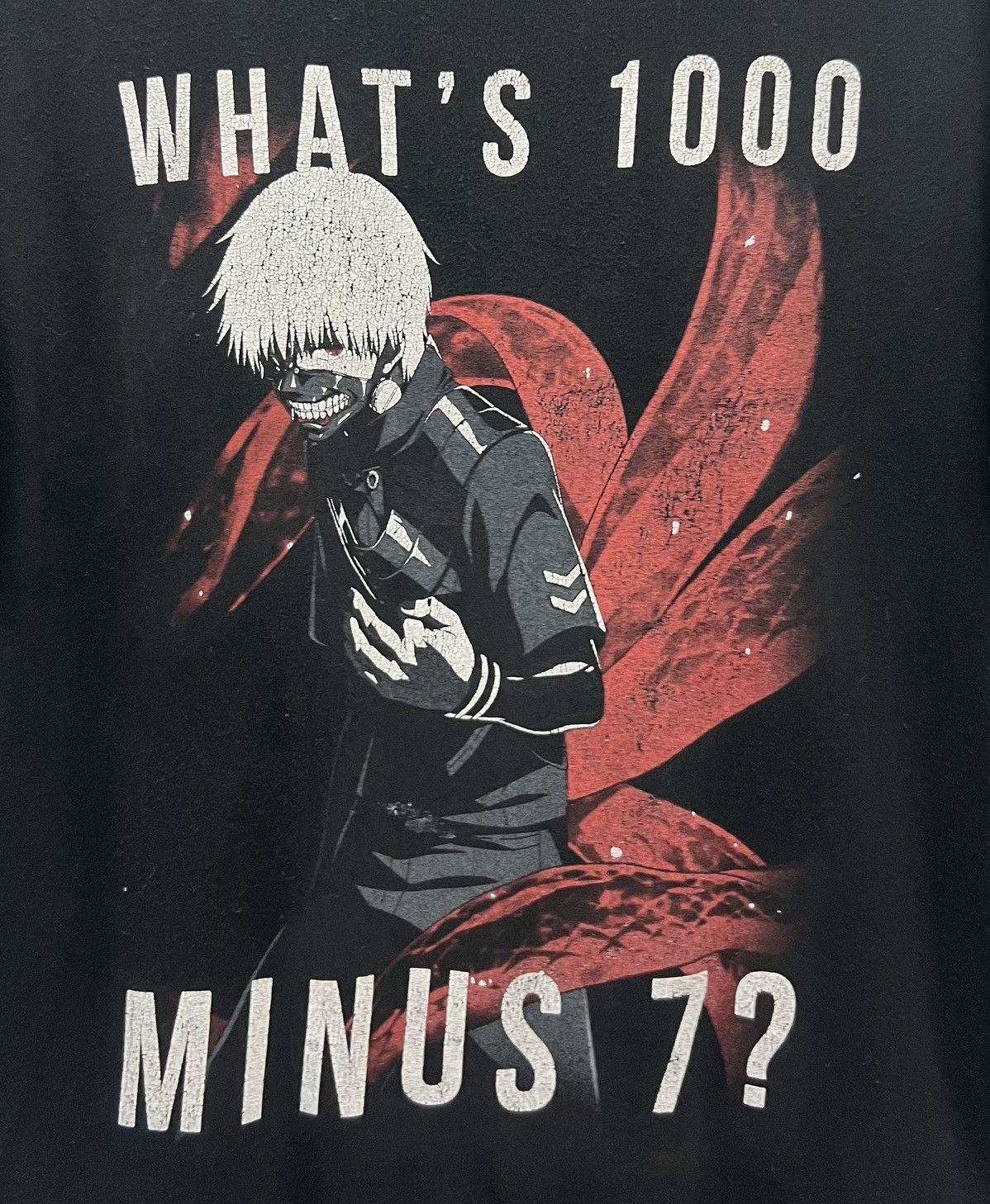 Anime × Vintage 🔥grailsale🔥 VINTAGE TOKYO GHOUL WHAT’S 1000 MINUS 7? SHIRT Size US L / EU 52-54 / 3 - 3 Thumbnail