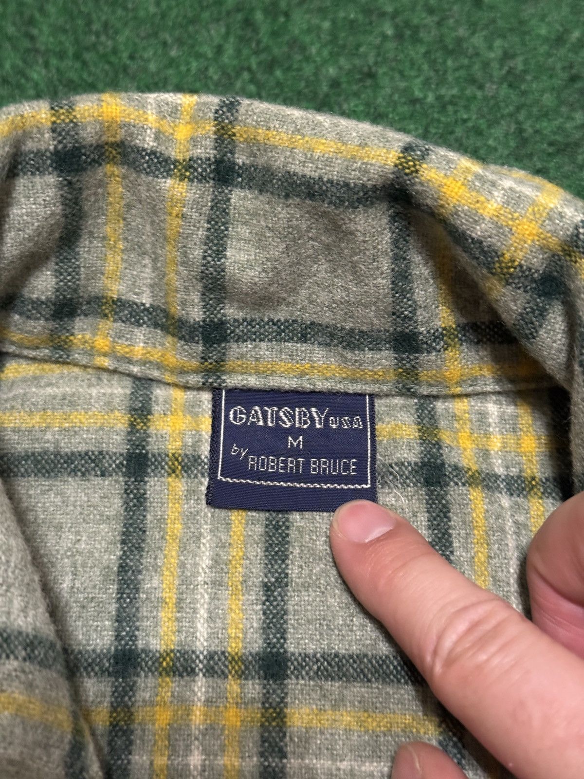 Vintage Vtg Gatsby USA Robert Bruce Wool Plaid Button Up Flannel Size US M / EU 48-50 / 2 - 3 Thumbnail