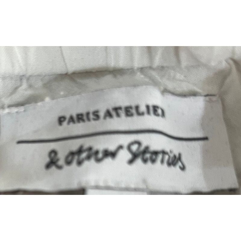 & Other Stories & Other Stories White Mini Dress Off Shoulder Bardot SZ 4 Size S / US 4 / IT 40 - 5 Thumbnail