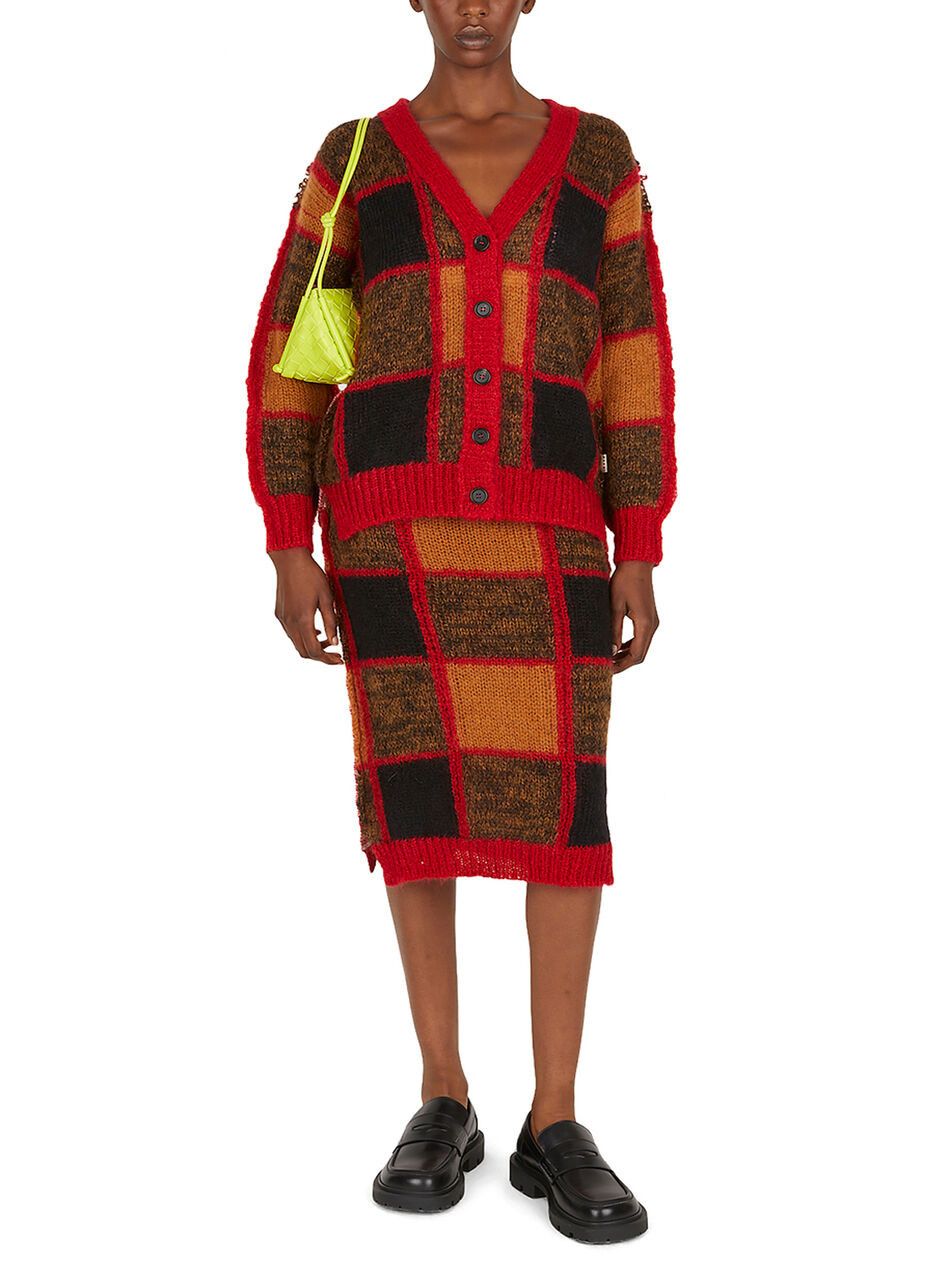Marni o1y1125 Midi Skirt in Multicolor Size 27" / US 4 / IT 40 - 3 Thumbnail