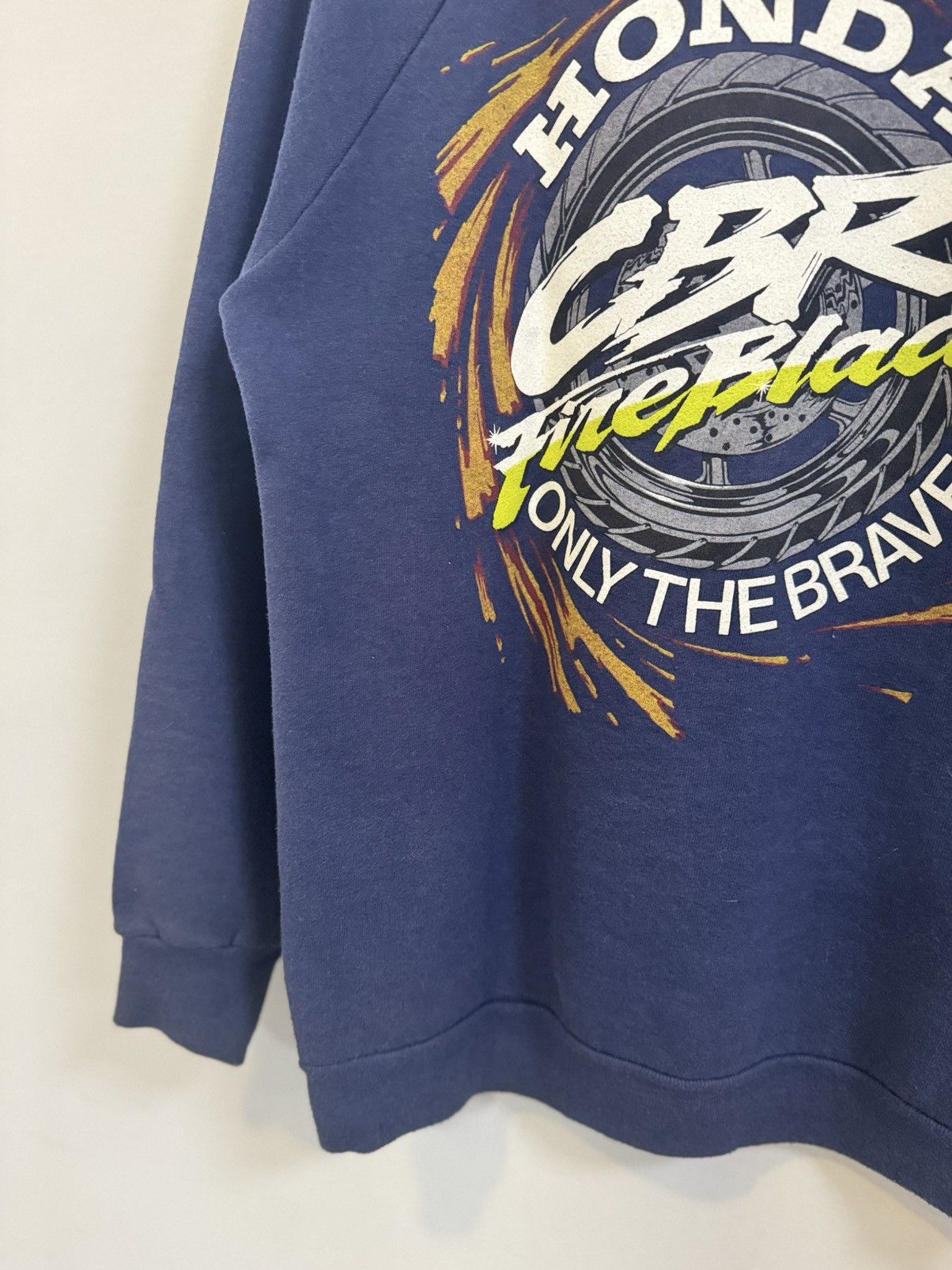 Vintage Vintage 90s HONDA Racing Moto Big Logo Sweatshirt Size US M / EU 48-50 / 2 - 10 Thumbnail