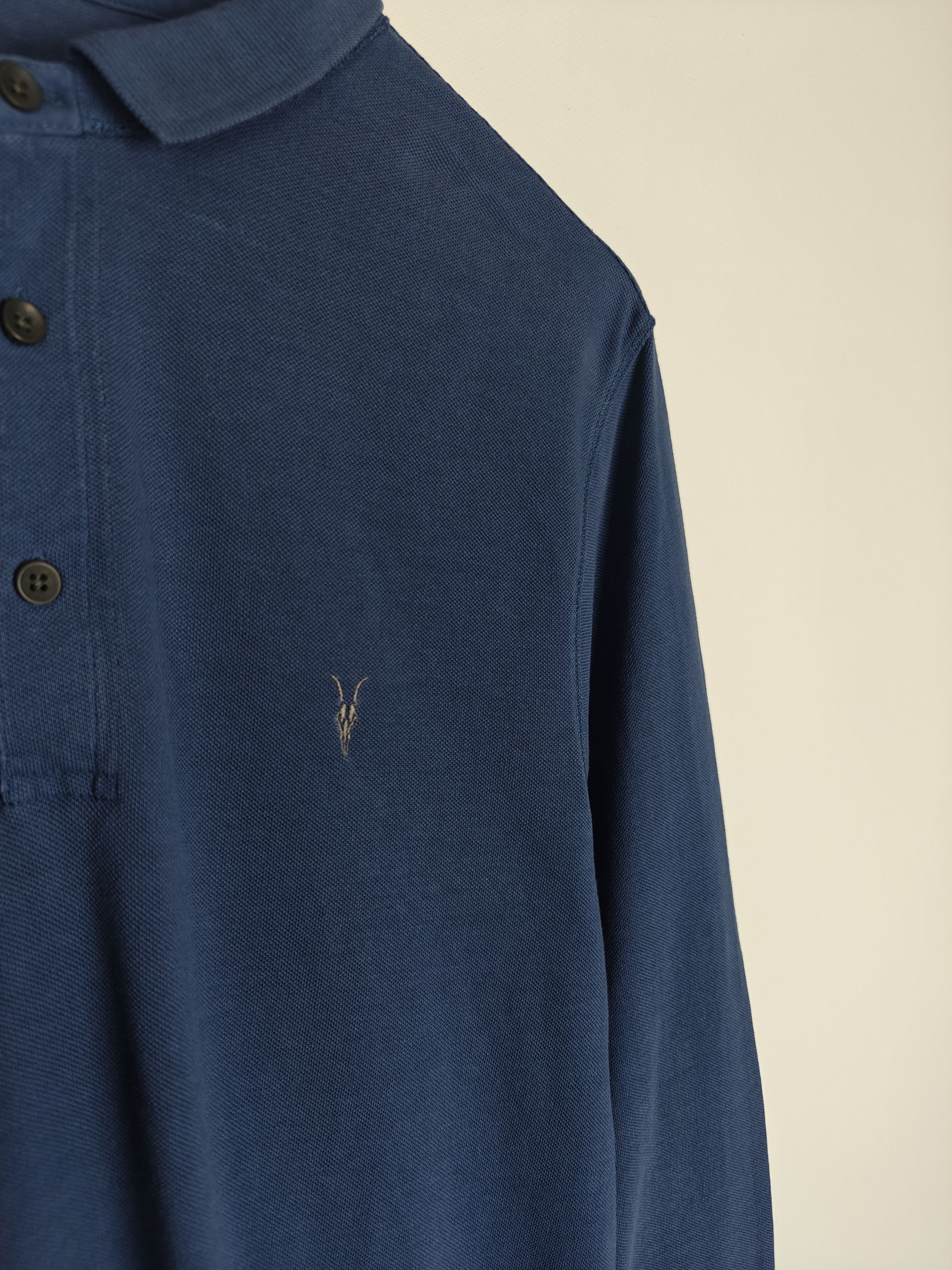 Allsaints Allsaints Longsleeve Pullover Reform LS Polo Blue size XL Size US XL / EU 56 / 4 - 4 Thumbnail