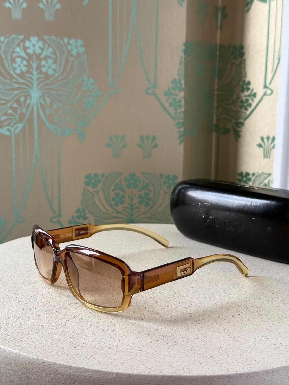 Gucci Women\'s Brown Gradient Round Sunglasses 2476/S Vintage Gucci GG0225S 007 Sunglasses Women main image 4