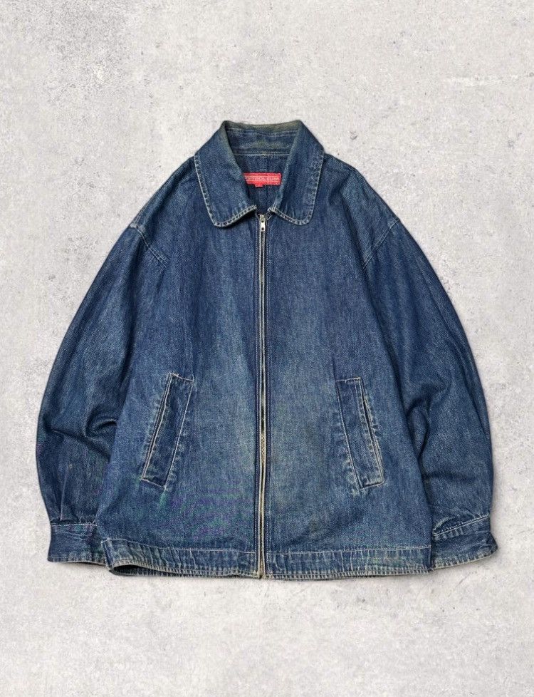 Vintage Vintage 90s denim harrington style shirt jacket workwear Size US M / EU 48-50 / 2 - 1 Preview
