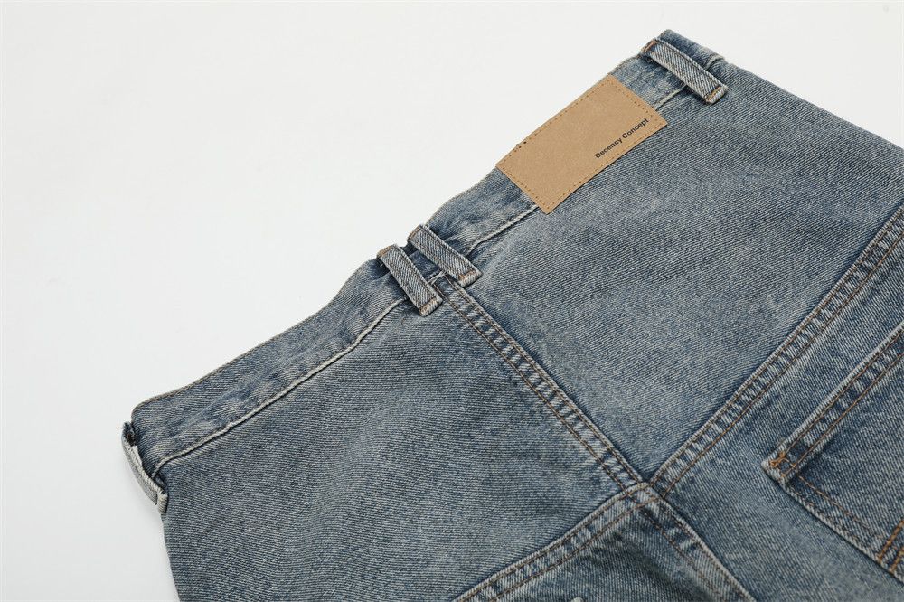 Vintage Men's American hip-hop ripped patchwork flared jeans Size US 32 / EU 48 - 5 Thumbnail