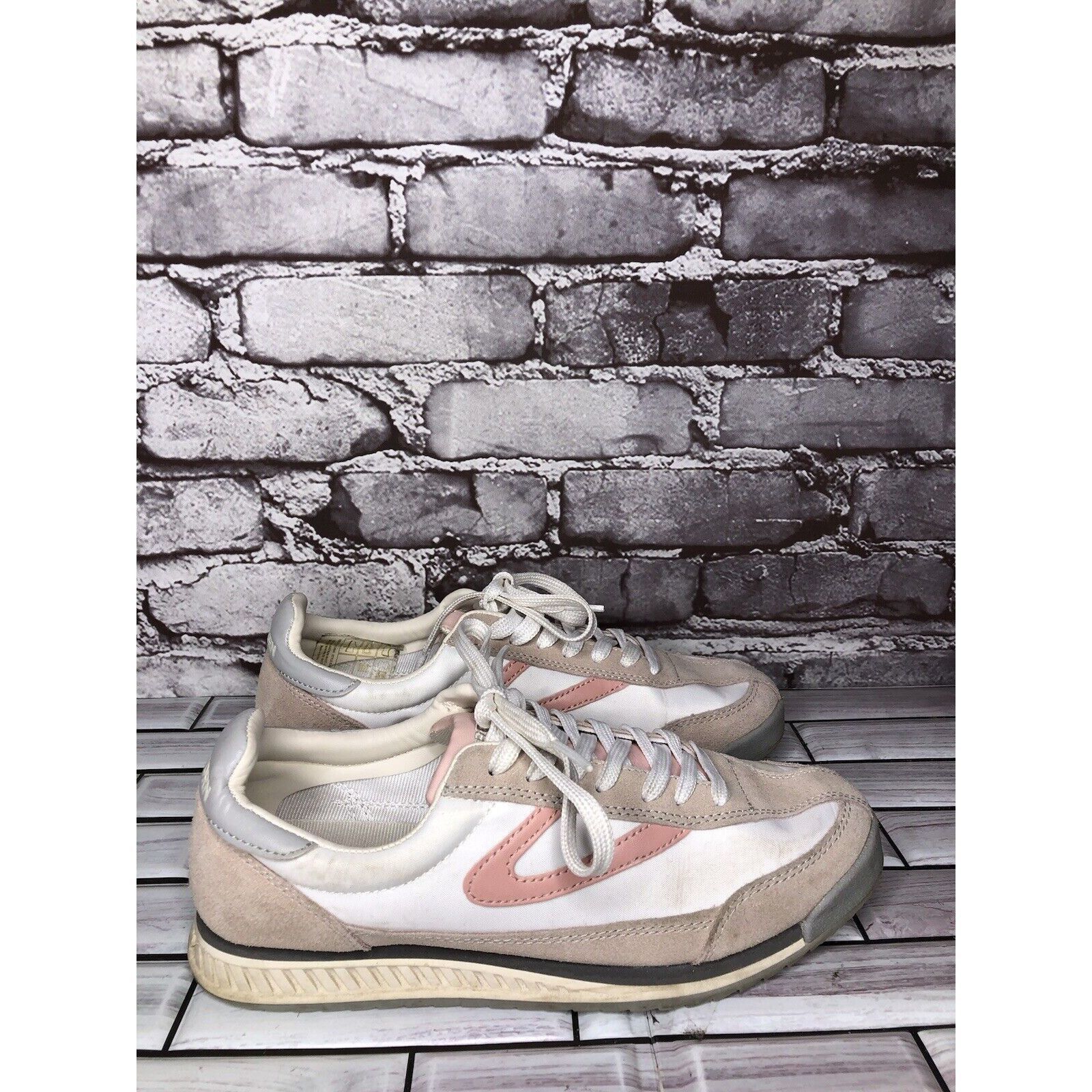 Tretorn Tretorn Rawlins Pink White Colorblock Lace Up Low Sneakers W Size US 8 / IT 38 - 3 Thumbnail
