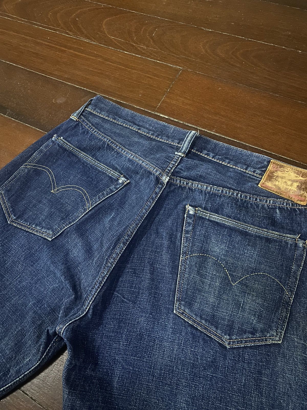 Warehouse Warehouse 1003XX Jeans Buffalo Patch Vintage Distressed B-1 Size US 34 / EU 50 - 7 Thumbnail