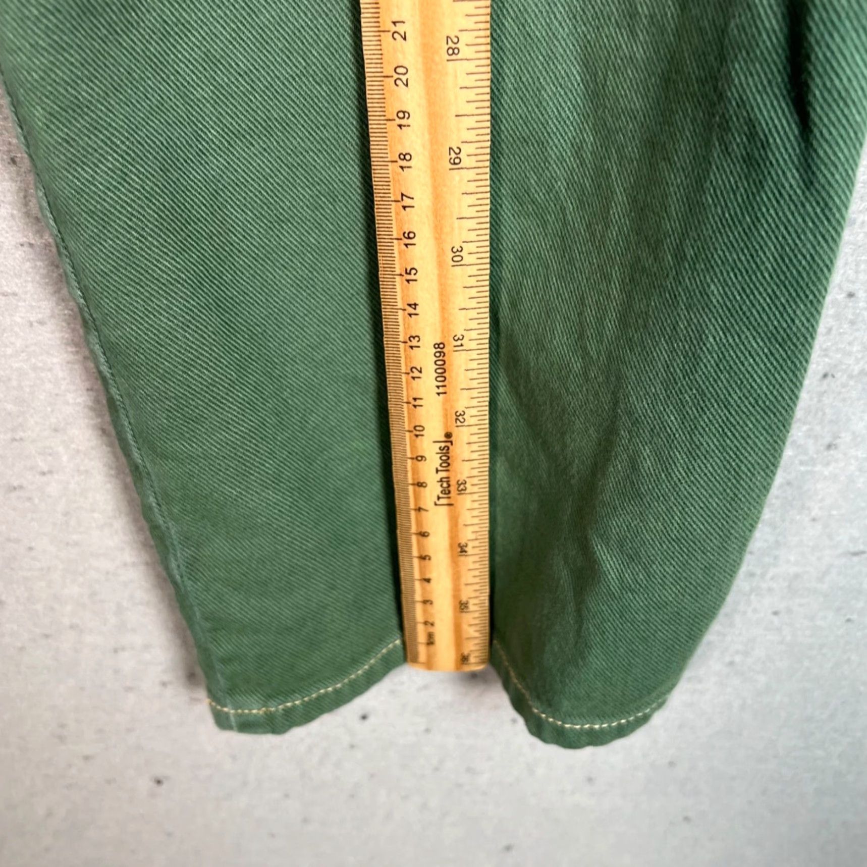 Silver Jeans Co. Silver Jeans Co. Womens Jeans 26 x 29 Green Carpenter Relaxed Fit 5-Pocket Denim Cotton Blend Vintage No Size 30" / US 8 / IT 44 - 7 Thumbnail