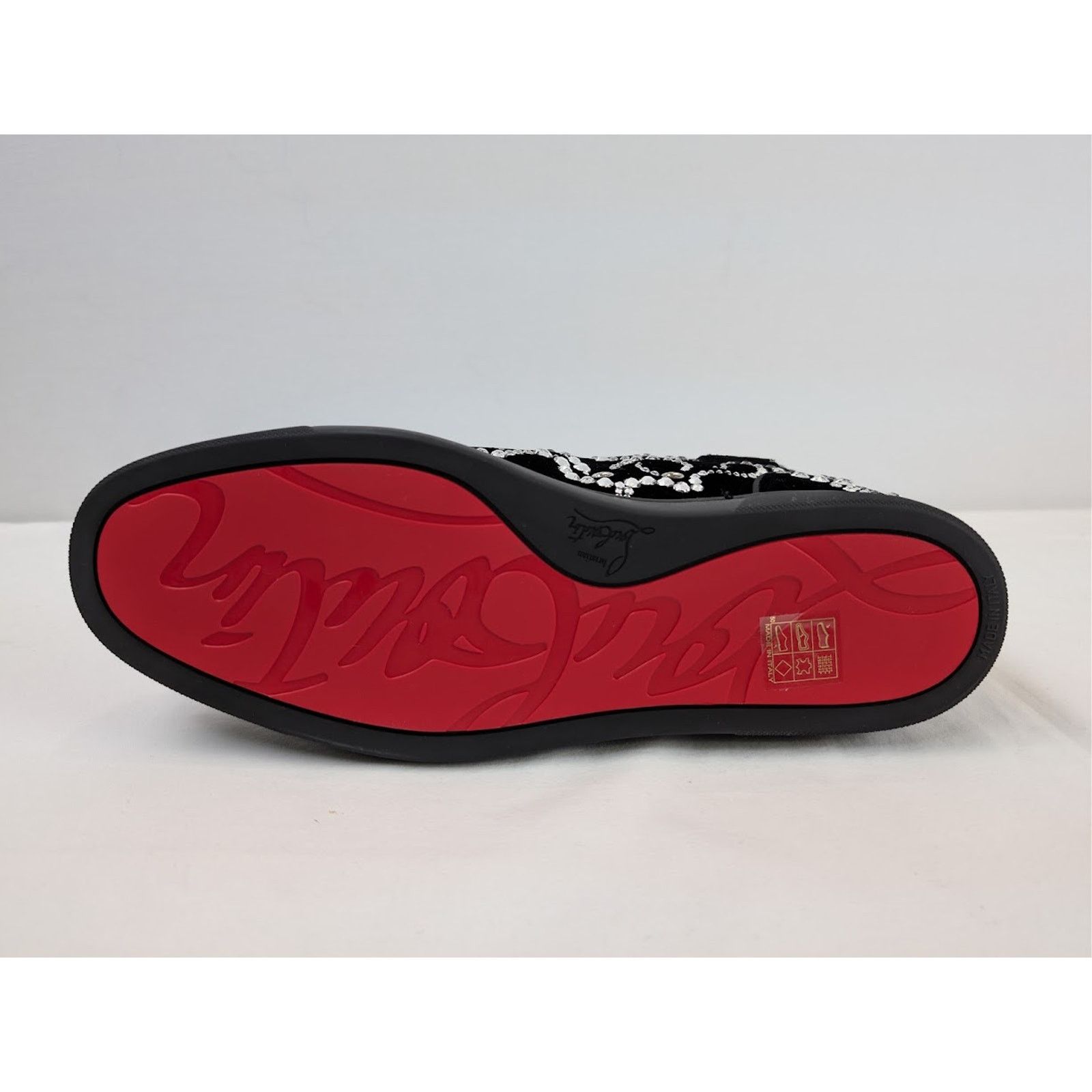 Christian Louboutin o1rshd1 Octolouis Strass Sneakers in Black/Crystal Size US 9 / EU 42 - 12 Thumbnail