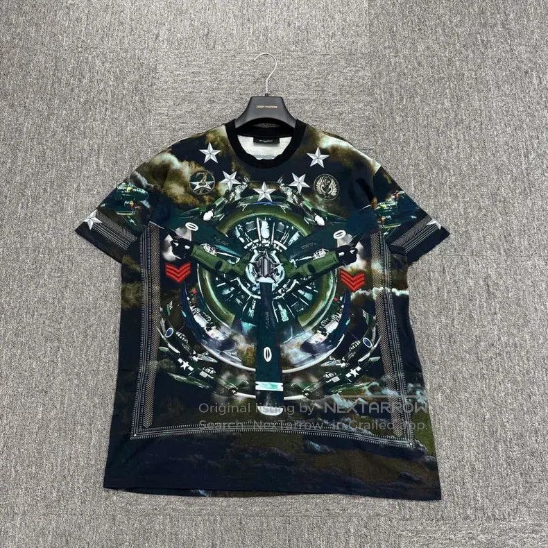 Givenchy Plane Print Short Sleeve