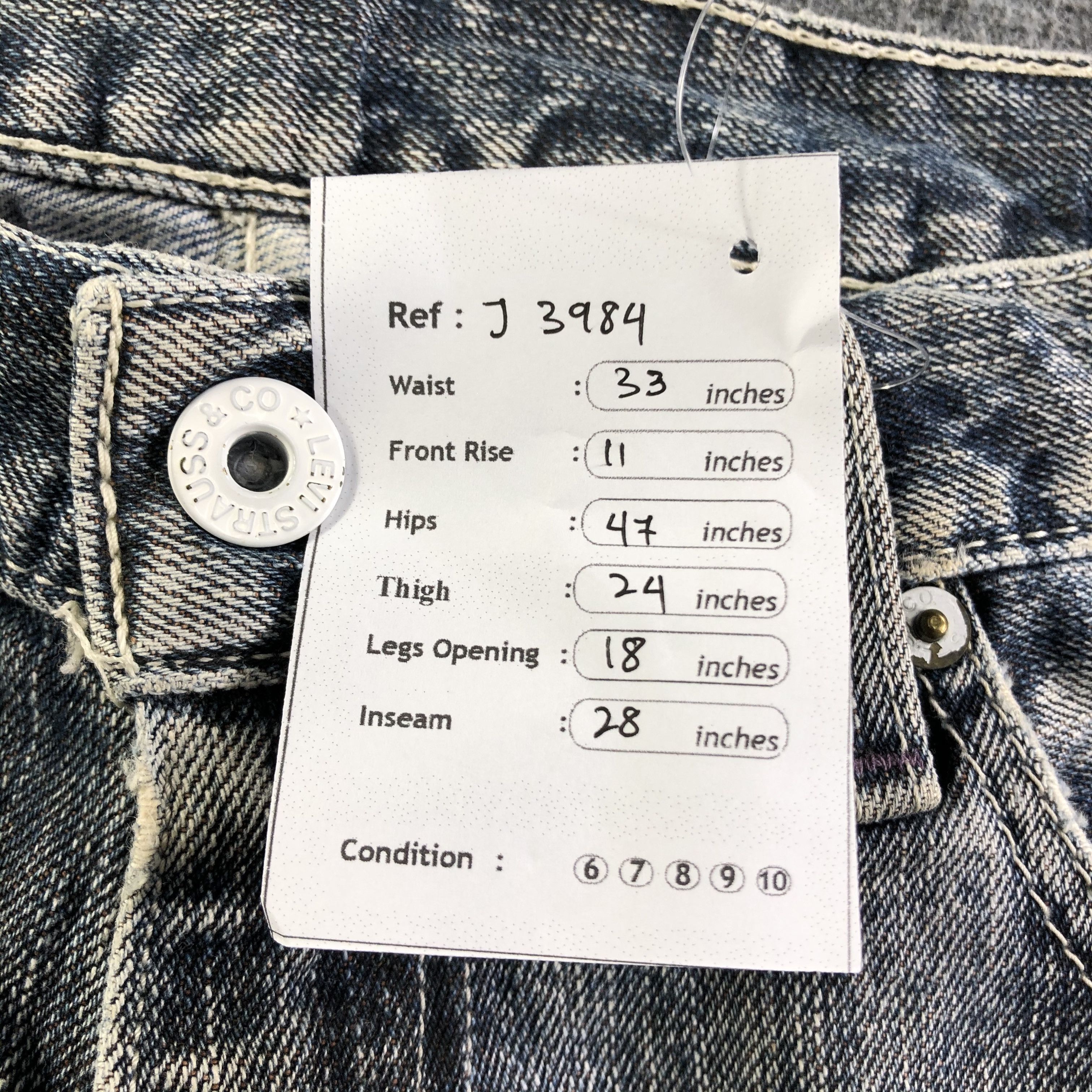 Levi's Vintage Levis 503 Jeans-J3984 Size US 33 - 13 Thumbnail