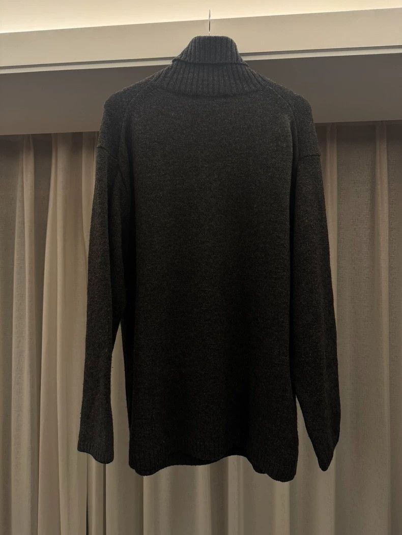 Yohji Yamamoto Yohji Yamamoto Grey Turtleneck Sweater Size US L / EU 52-54 / 3 - 2 Thumbnail