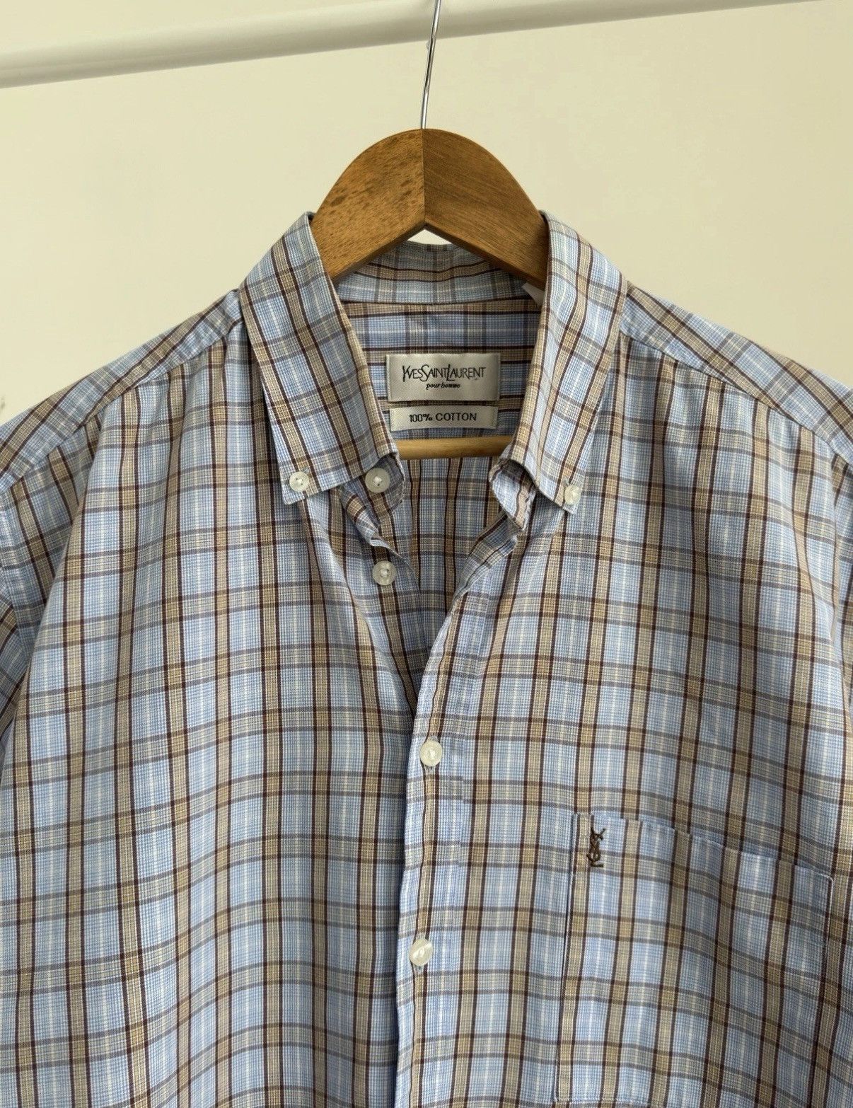 Yves Saint Laurent YVES SAINT LAURENT VINTAGE YSL CLASSIC BUTTON UP SHIRT Size US L / EU 52-54 / 3 - 3 Thumbnail
