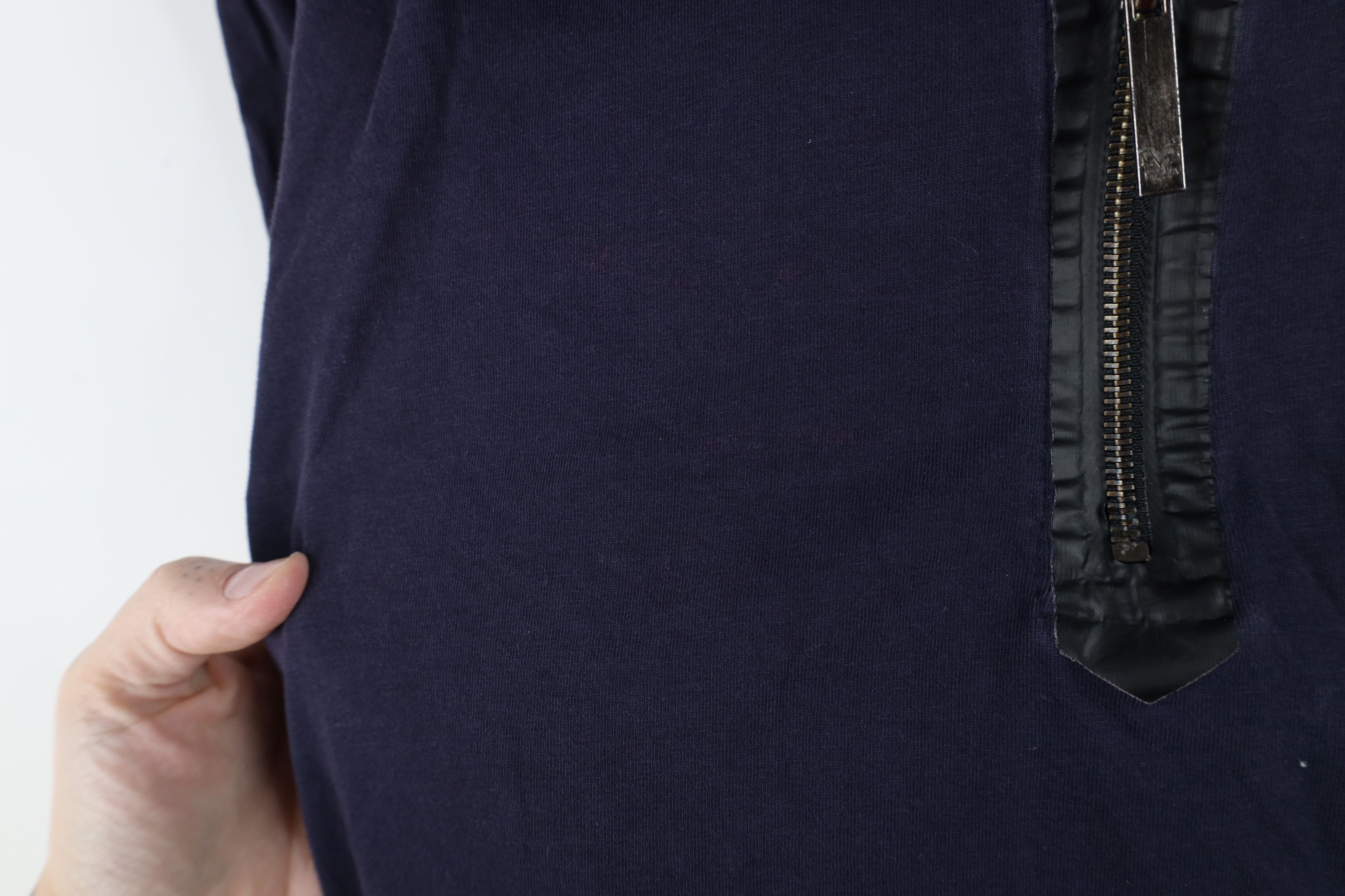 Versace × Vintage V 1969 Italia Versace Half Zip Collared Polo Shirt Blue Size US L / EU 52-54 / 3 - 5 Thumbnail