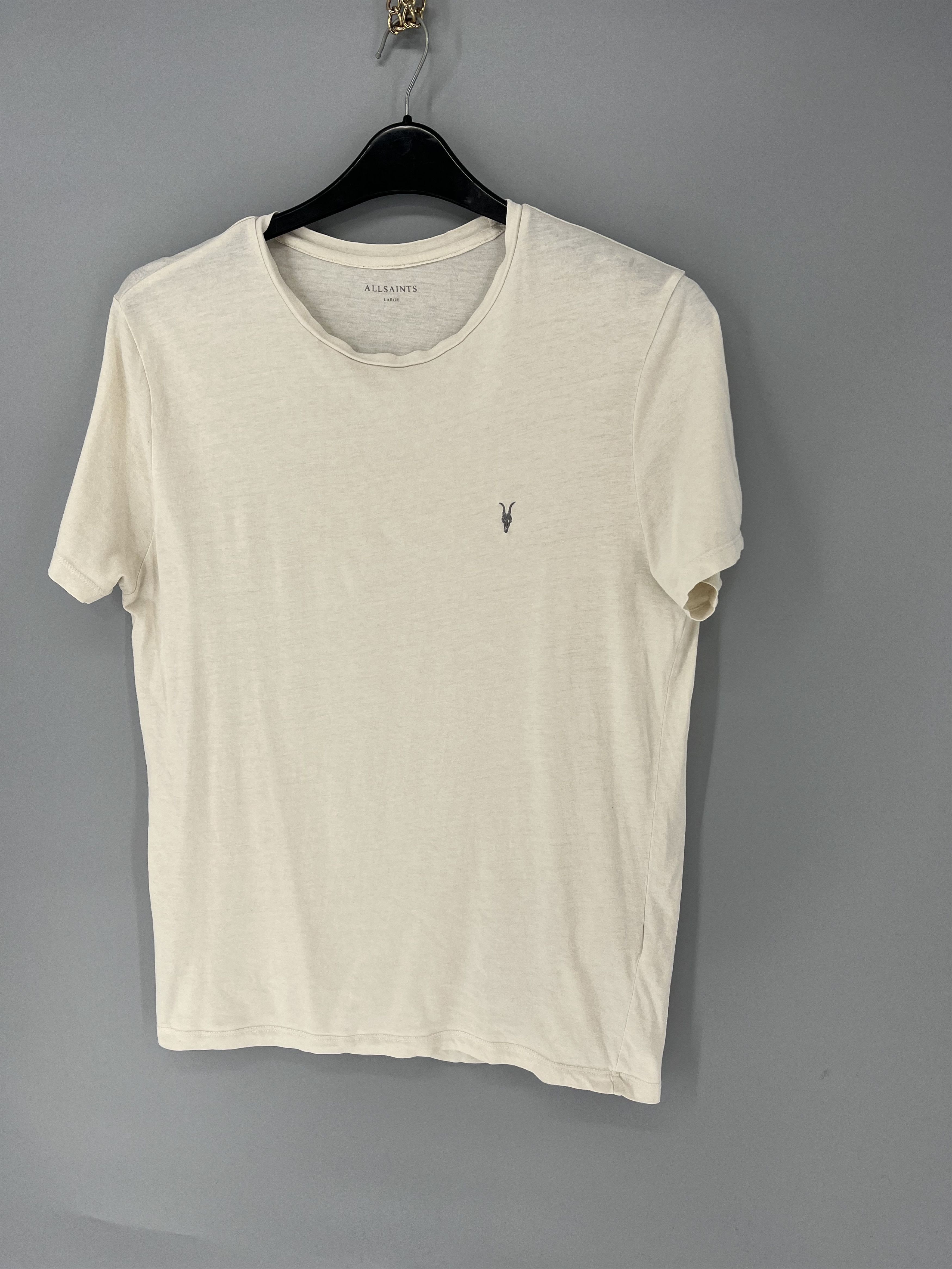 Allsaints Vintage Basic Allsaints Mini Logo Basic Tee Old Money Size US L / EU 52-54 / 3 - 3 Thumbnail