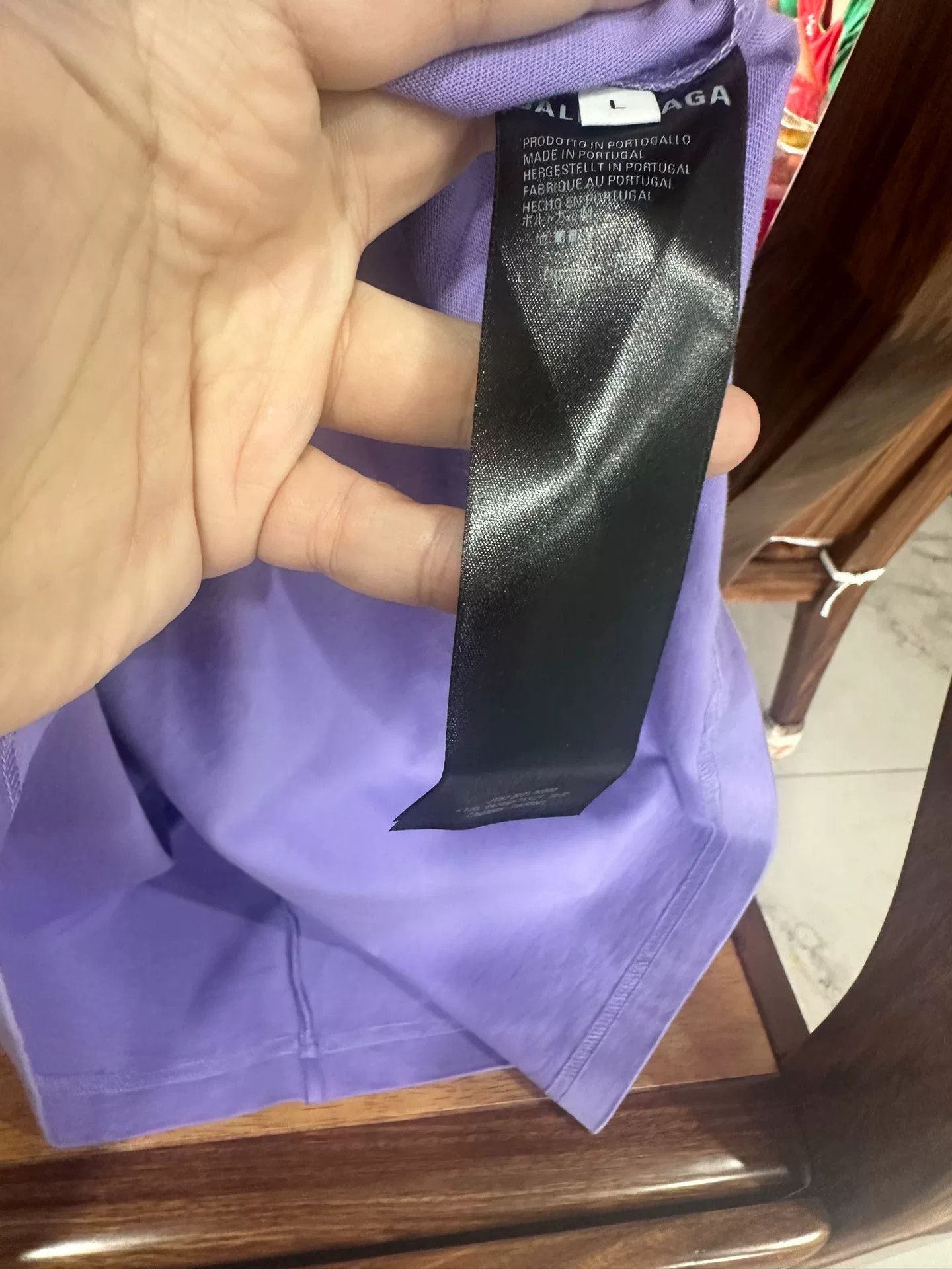 Balenciaga balenciaga logo t-shirt in vibrant purple Size US M / EU 48-50 / 2 - 5 Thumbnail