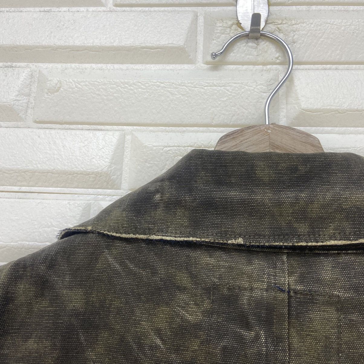Woolrich Woolen Mills Vtg Woolrich Camouflage Distressed Double Breasted Jacket Size US M / EU 48-50 / 2 - 18 Thumbnail