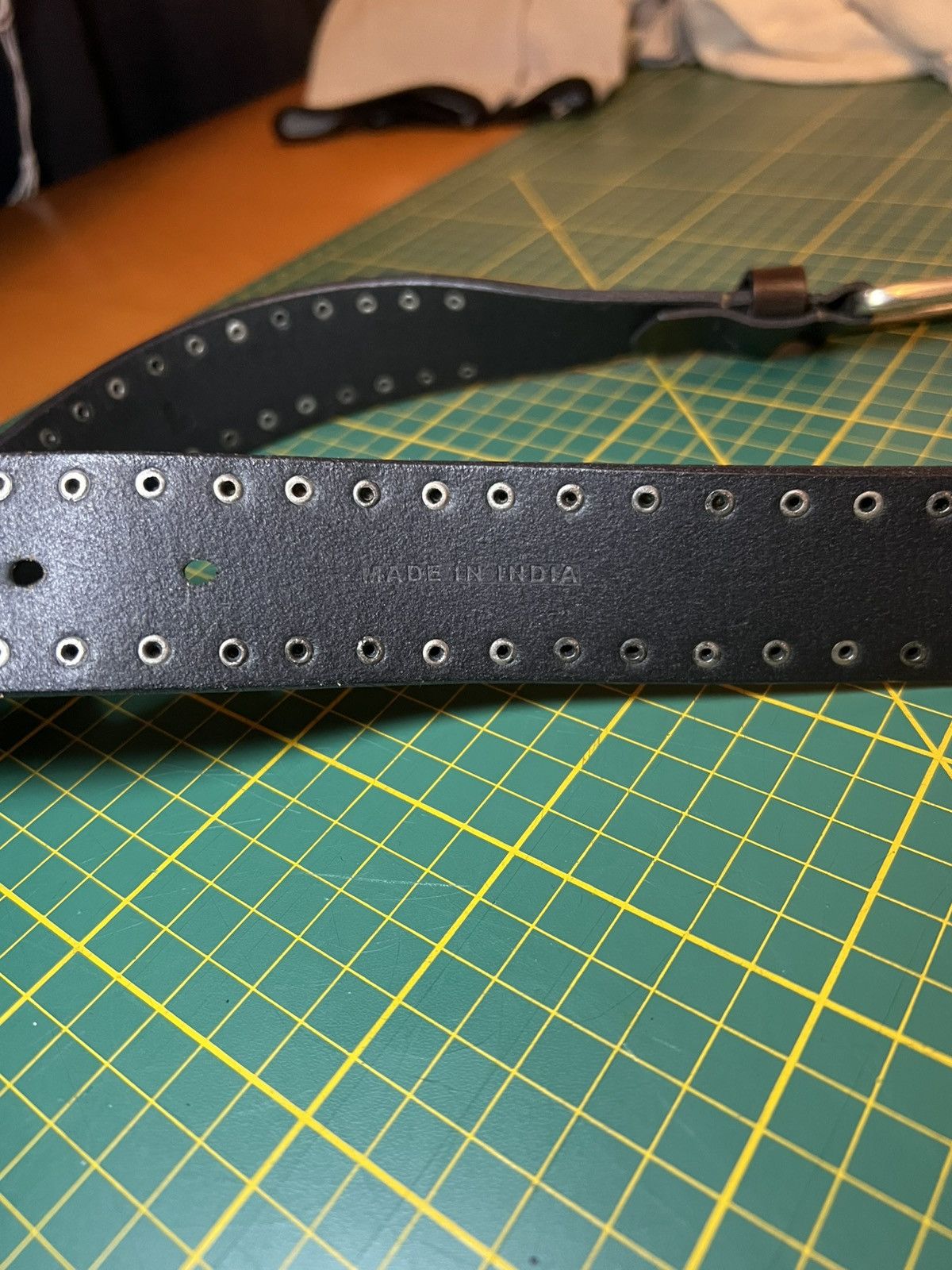 Vintage Vintage genuine leather studded belt Size ONE SIZE - 3 Thumbnail