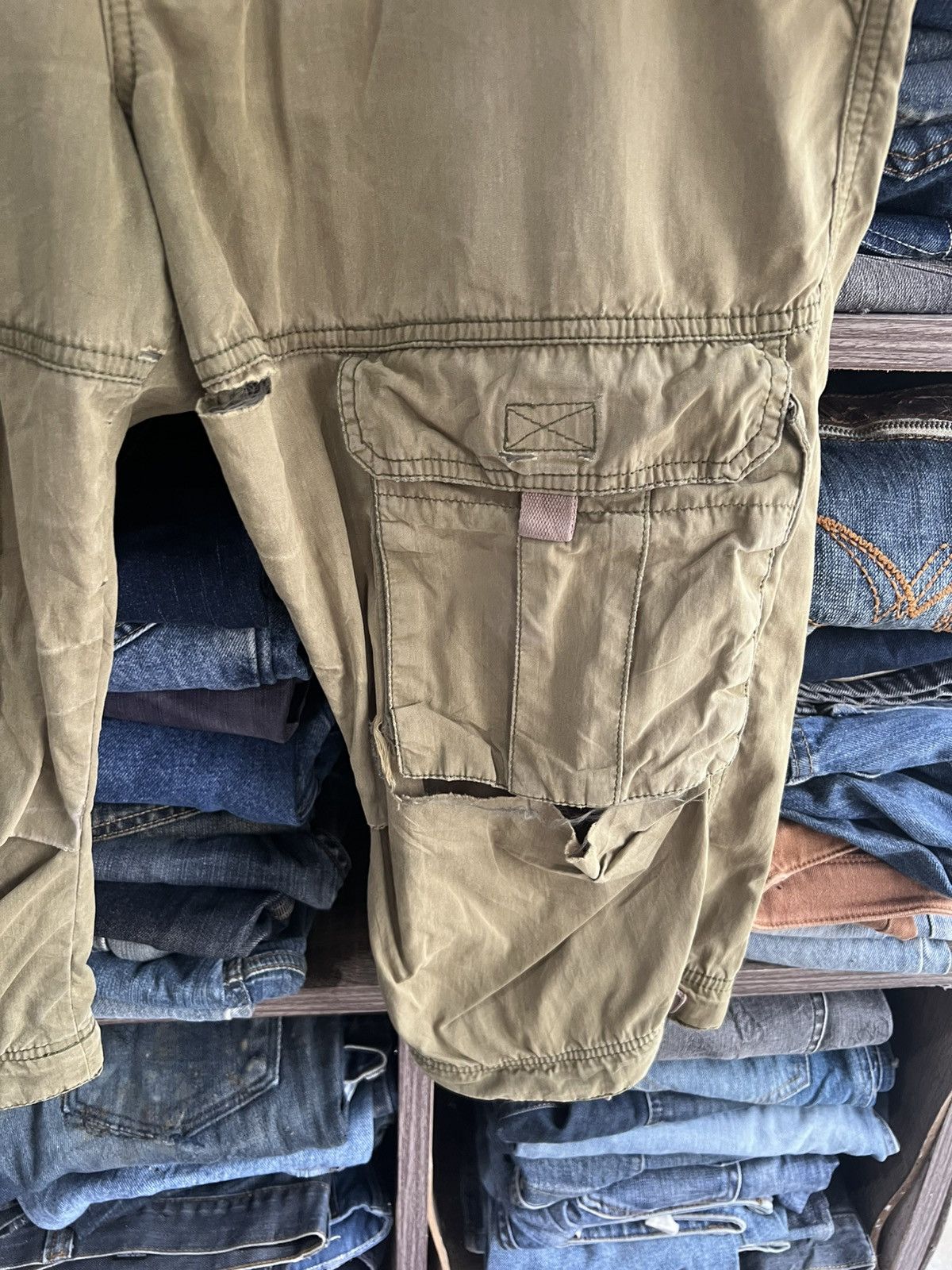 Alpha Industries 🔥Rare Alpha Industries Front Pockets Short Cargo Pants Size US 36 / EU 52 - 10 Thumbnail