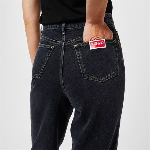 Kenzo o1g2r1mq1024 Jean in Black Size 22" - 3 Thumbnail