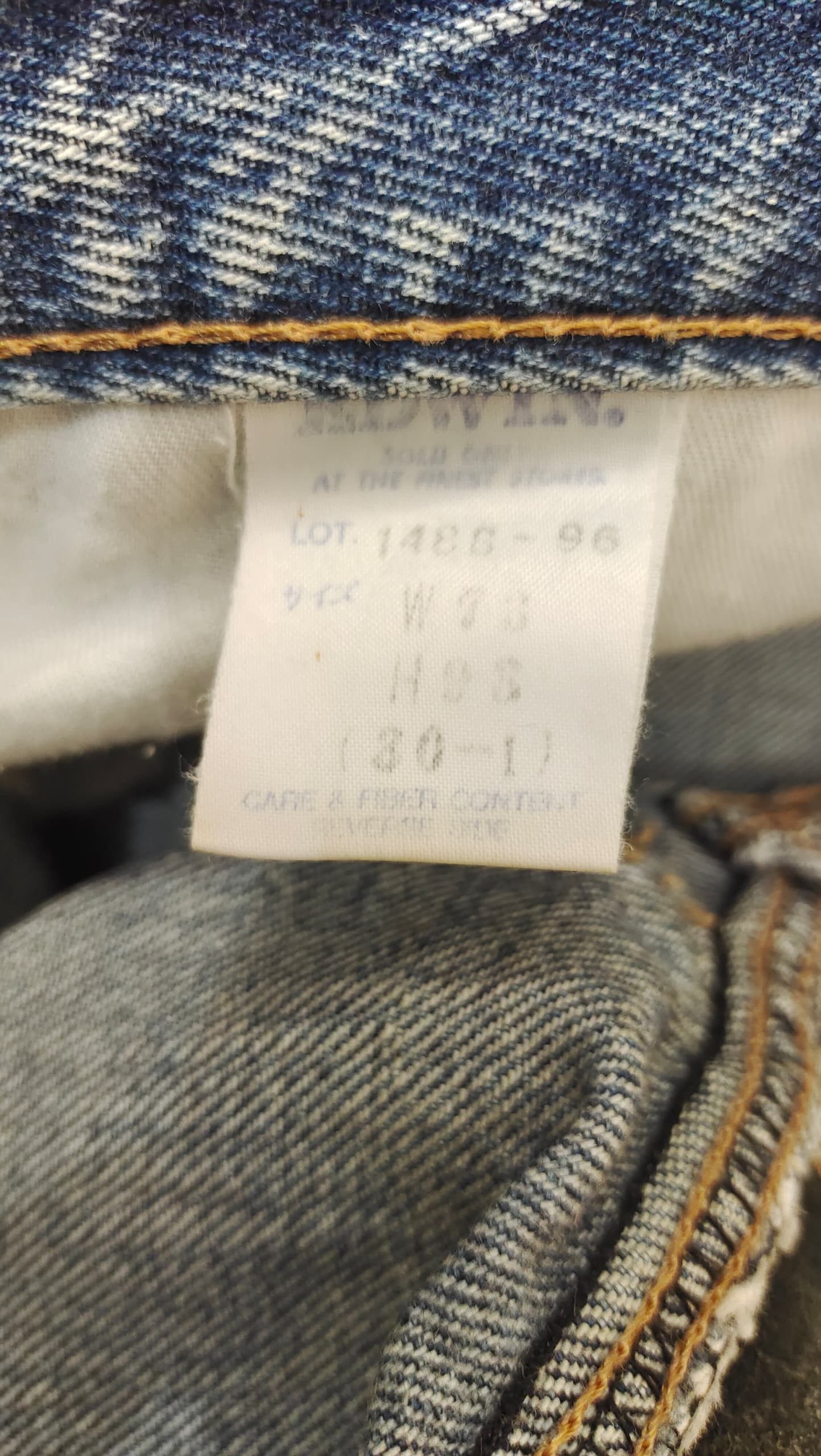 Edwin × If Six Was Nine × Isabel Marant VINTAGE EDWIN BLUE ACID WASH HIGH WAIST MOM JEANS Size 28" / US 6 / IT 42 - 8 Thumbnail