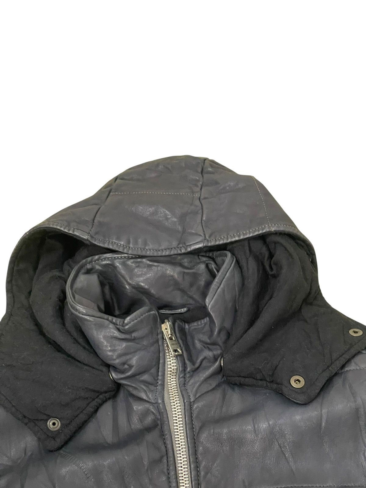 Giorgio Brato Giorgio Brato Leather Jacket Hoodie Slim 7🟩0 Size US M / EU 48-50 / 2 - 12 Thumbnail