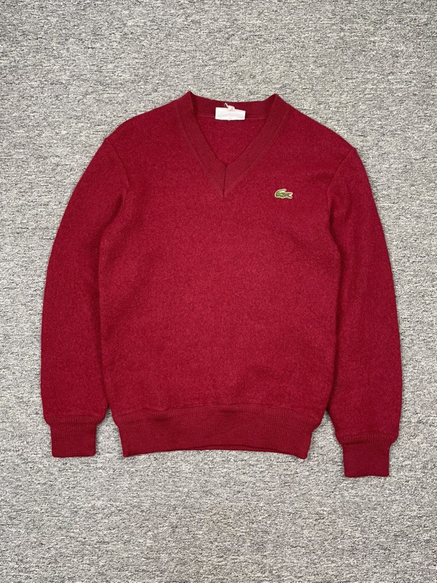 Lacoste × Vintage Vintage Lacoste Wool Sweater Knitwear Cashmere Size US S / EU 44-46 / 1 - 1 Thumbnail