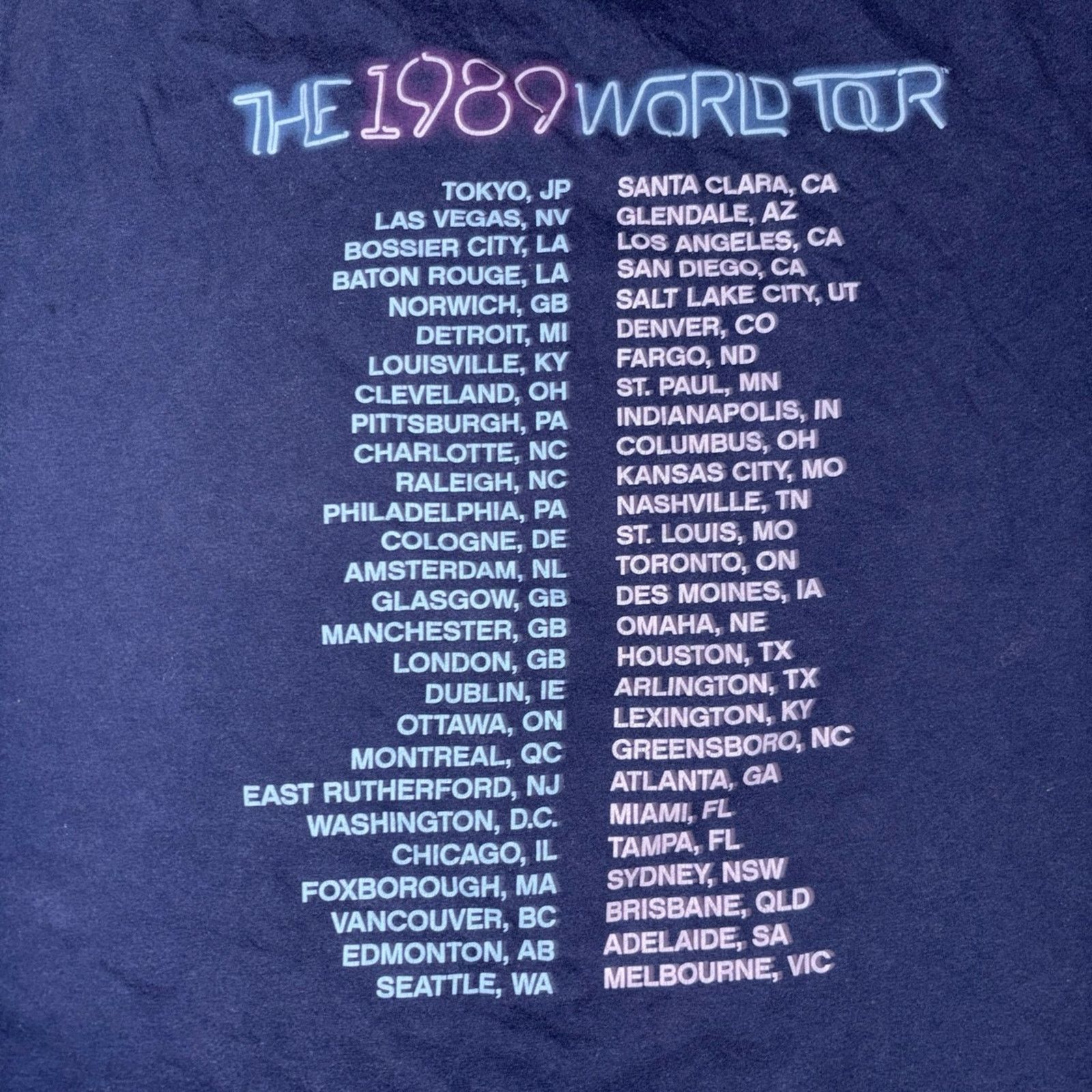 Gildan Taylor Swift 1989 tour shirt navy size large Size L / US 10 / IT 46 - 4 Thumbnail
