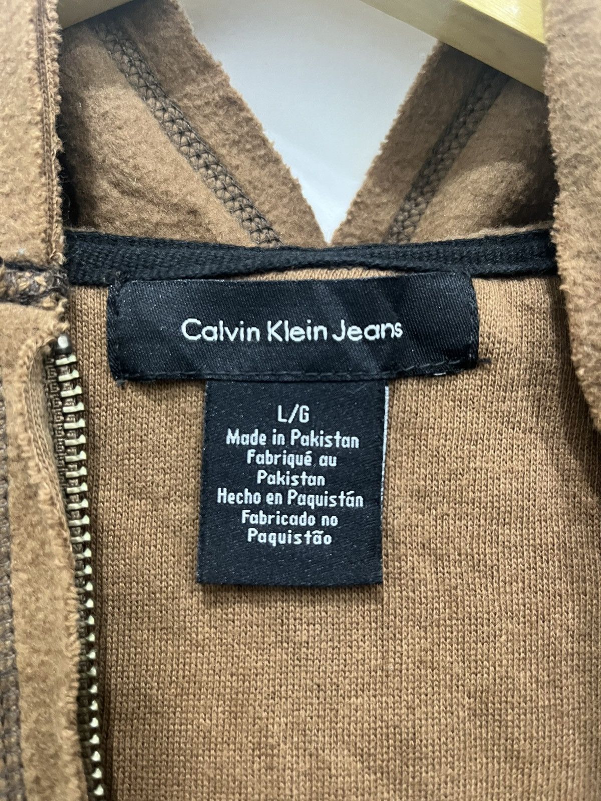 Calvin Klein Calvin Klein Jeans Zip Hoodie Soft Furry Material Size US L / EU 52-54 / 3 - 4 Thumbnail