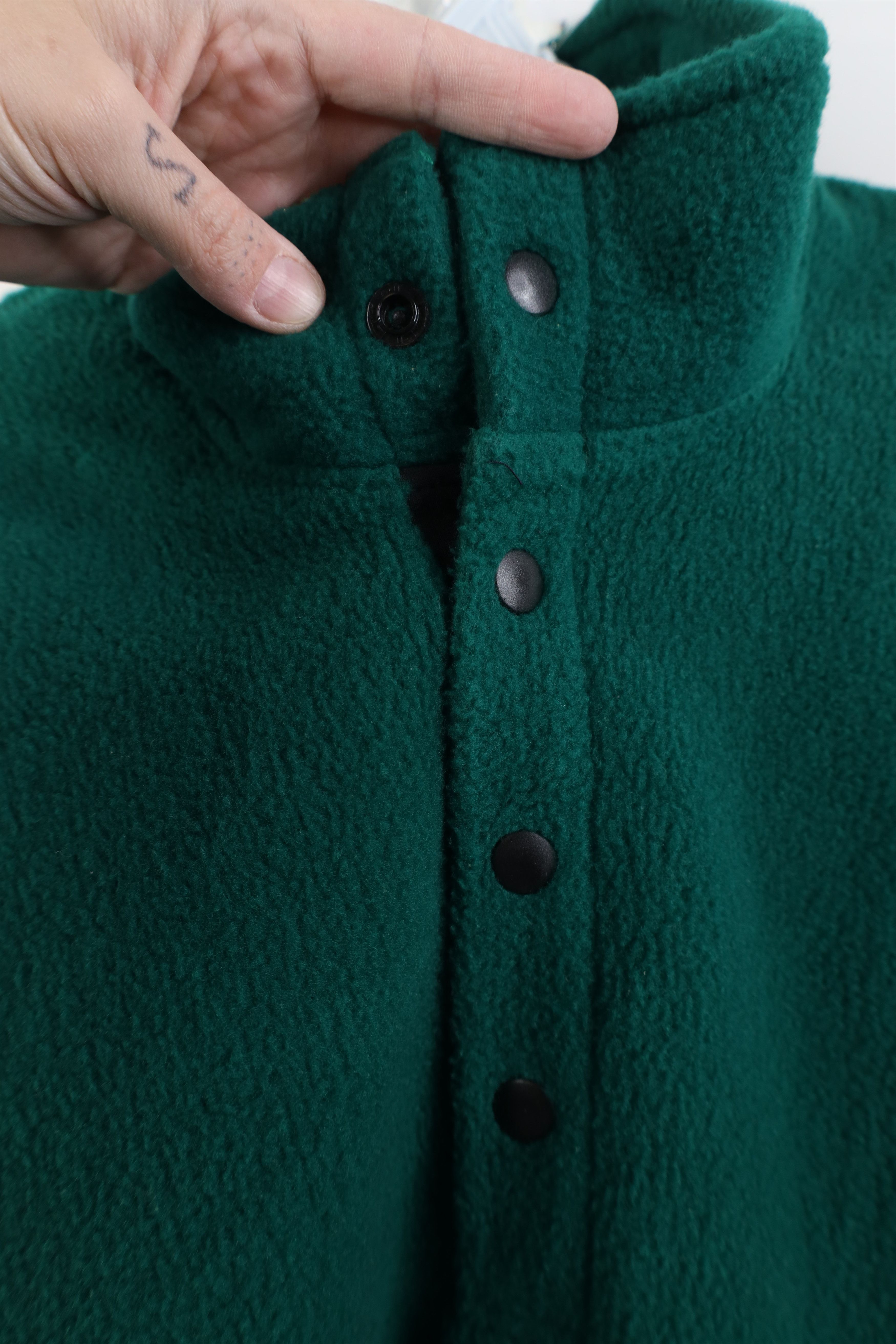Vintage Vintage 90s Streetwear Snap Button Fleece Pullover Sweater Size US L / EU 52-54 / 3 - 8 Thumbnail