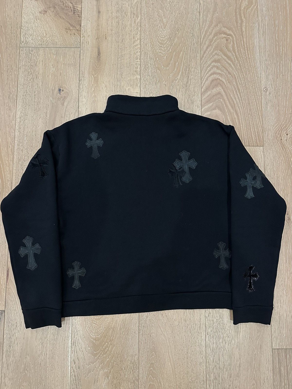 Chrome Hearts Cross Patch Quarter Zip Sweatshirt | Grailed